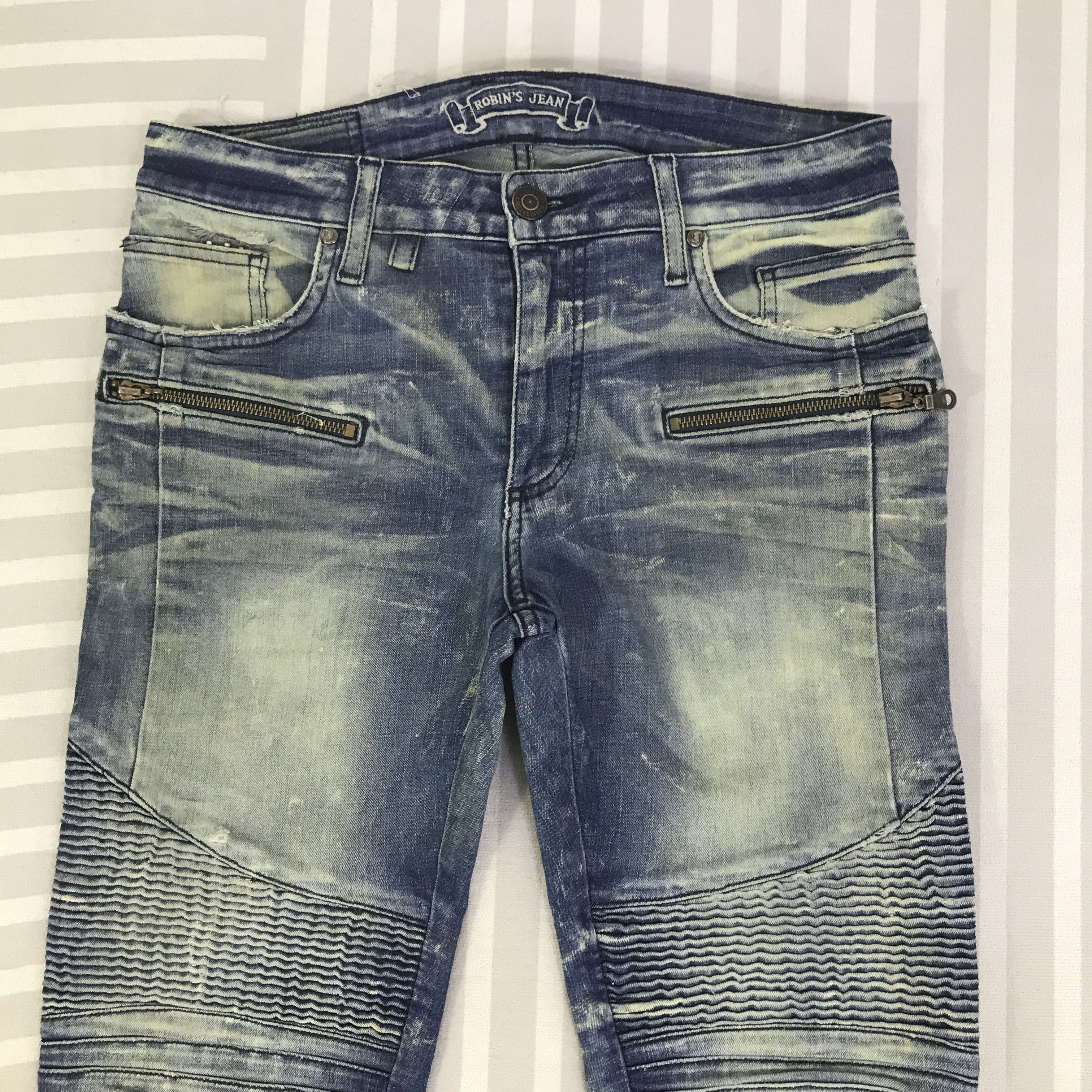 Robins Jeans Vintage Robins Jeans bikers style skinny pants K129B12 Size US 30 / EU 46 - 2 Thumbnail