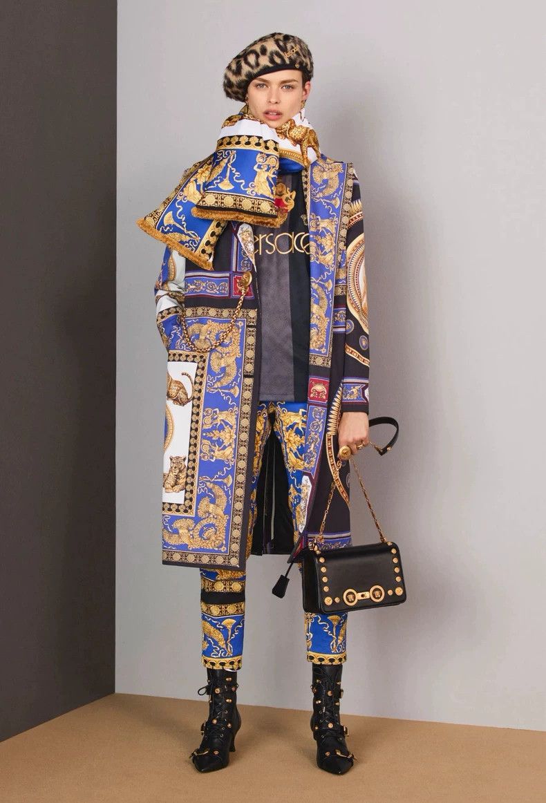 Versace Versace Baroque Print Coat Dress - dmc Size US M / EU 48-50 / 2 - 1 Thumbnail