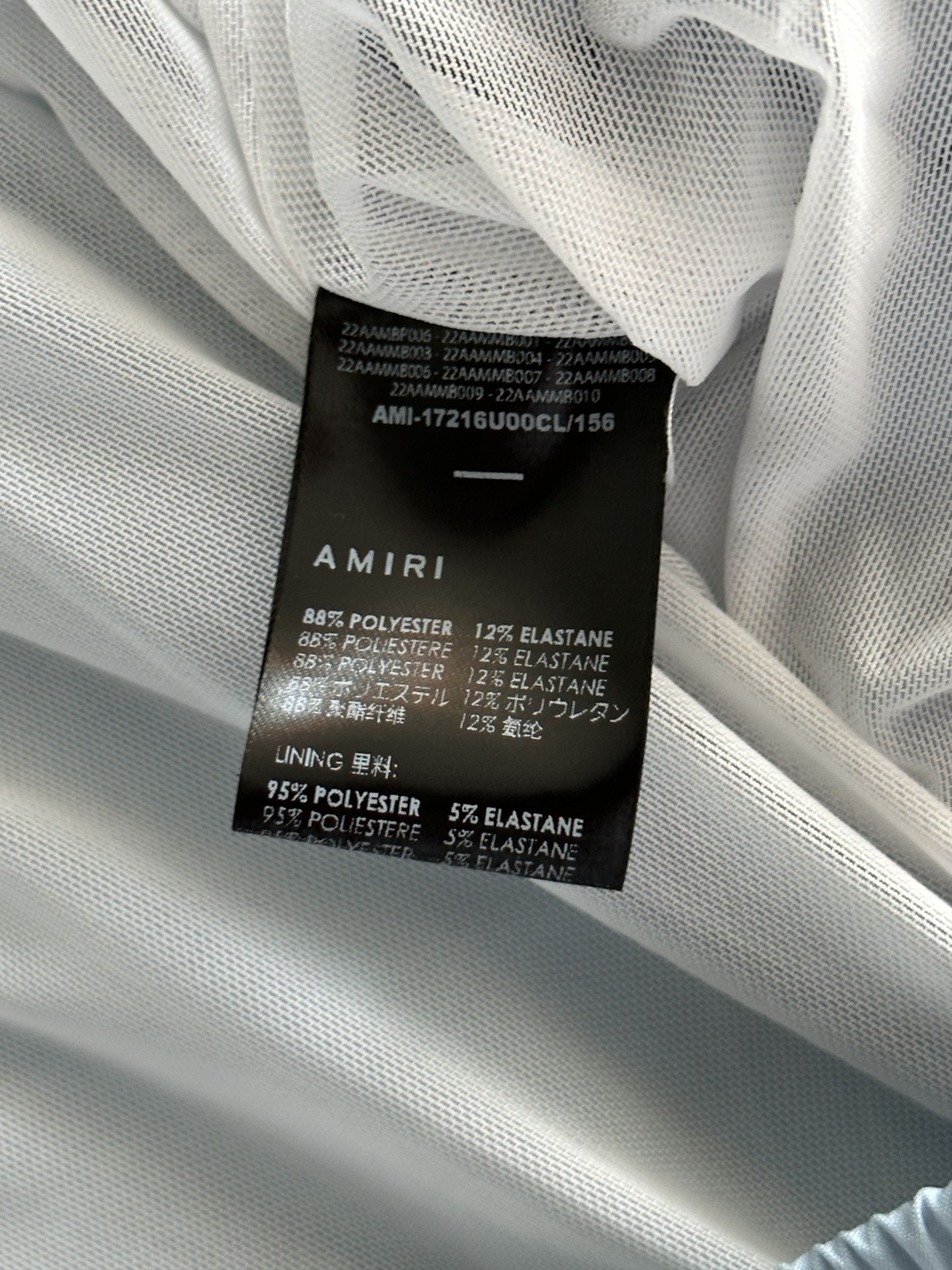 Amiri Amiri Blue & White MA Bar Logo Swimshorts Size US 28 / EU 44 - 4 Thumbnail