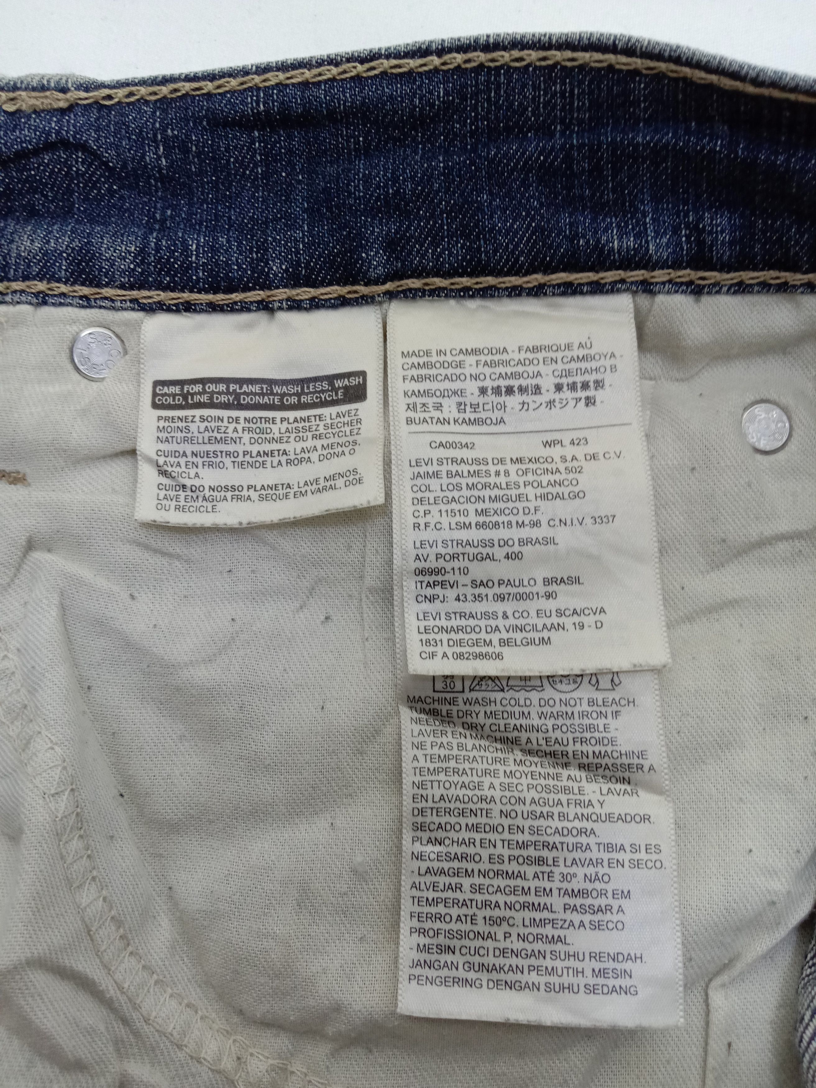 Levi's Vintage Levi's 511 Slim Jeans Earth Tone Distressed Denim Size US 36 / EU 52 - 12 Thumbnail