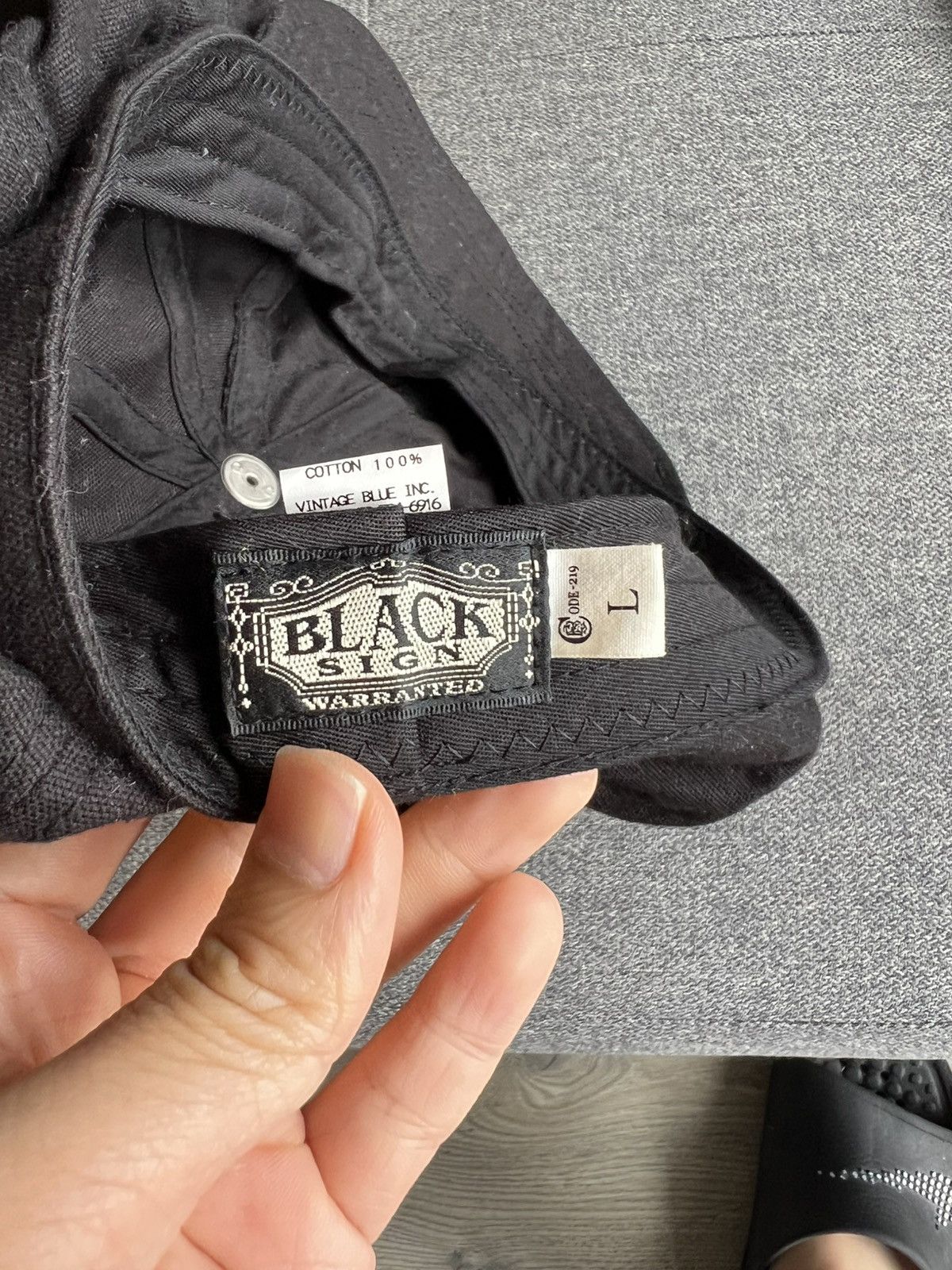 BLACK SIGN Black sign casquette Size 38 - 3 Thumbnail