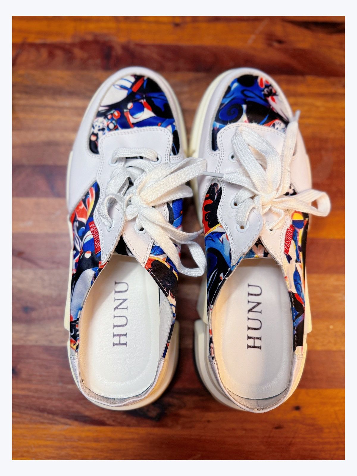 Other Bold HUNU Graphic Mules – Size 255mm (US Women’s 8 / EU 39) Size US 8 / IT 38 - 1 Thumbnail