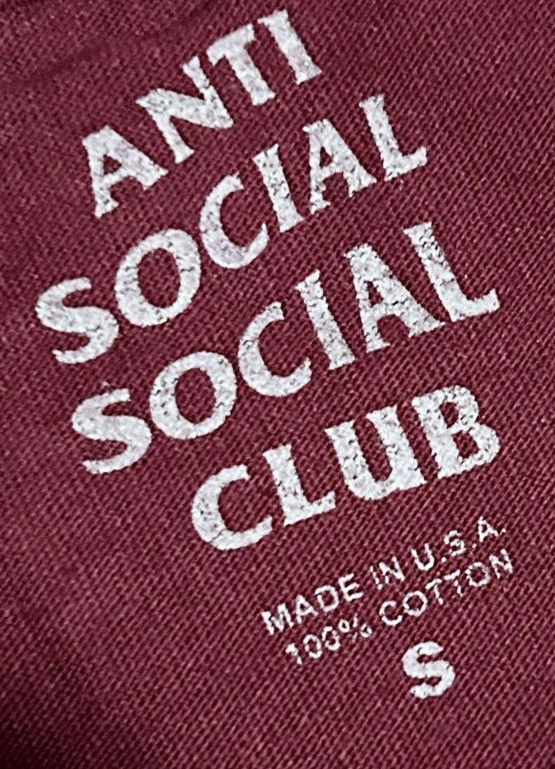 Anti Social Social Club Anti Social Social Club 2-Logo Maroon T-Shirt Size US S / EU 44-46 / 1 - 4 Thumbnail