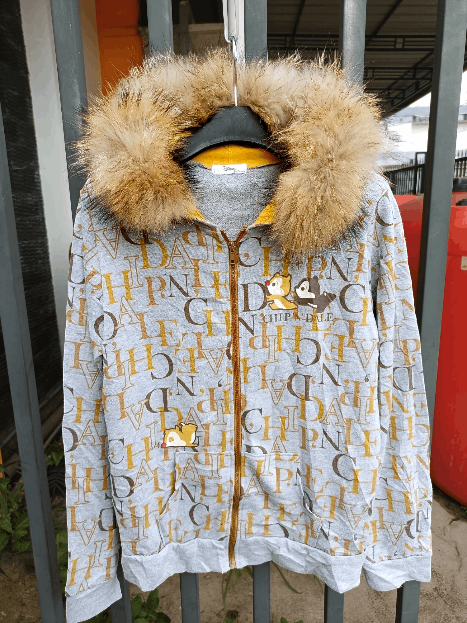 Cartoon Network × Disney × Japanese Brand Disney Chip & Dale Fur Hoodie Full Print Size US XL / EU 56 / 4 - 21 Thumbnail