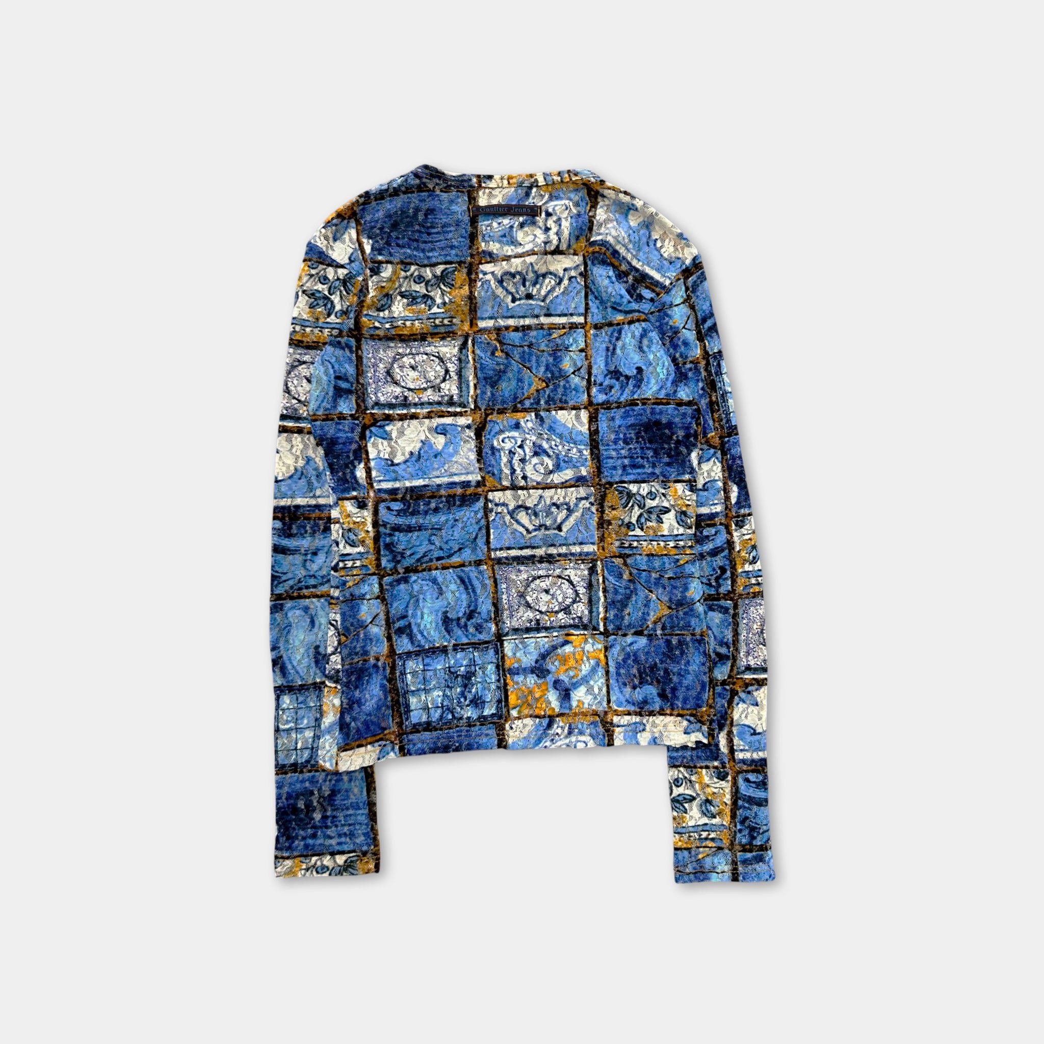 Jean Paul Gaultier Jean Paul Gaultier 90's Floral Mesh Longsleeve Size S / US 4 / IT 40 - 4 Thumbnail