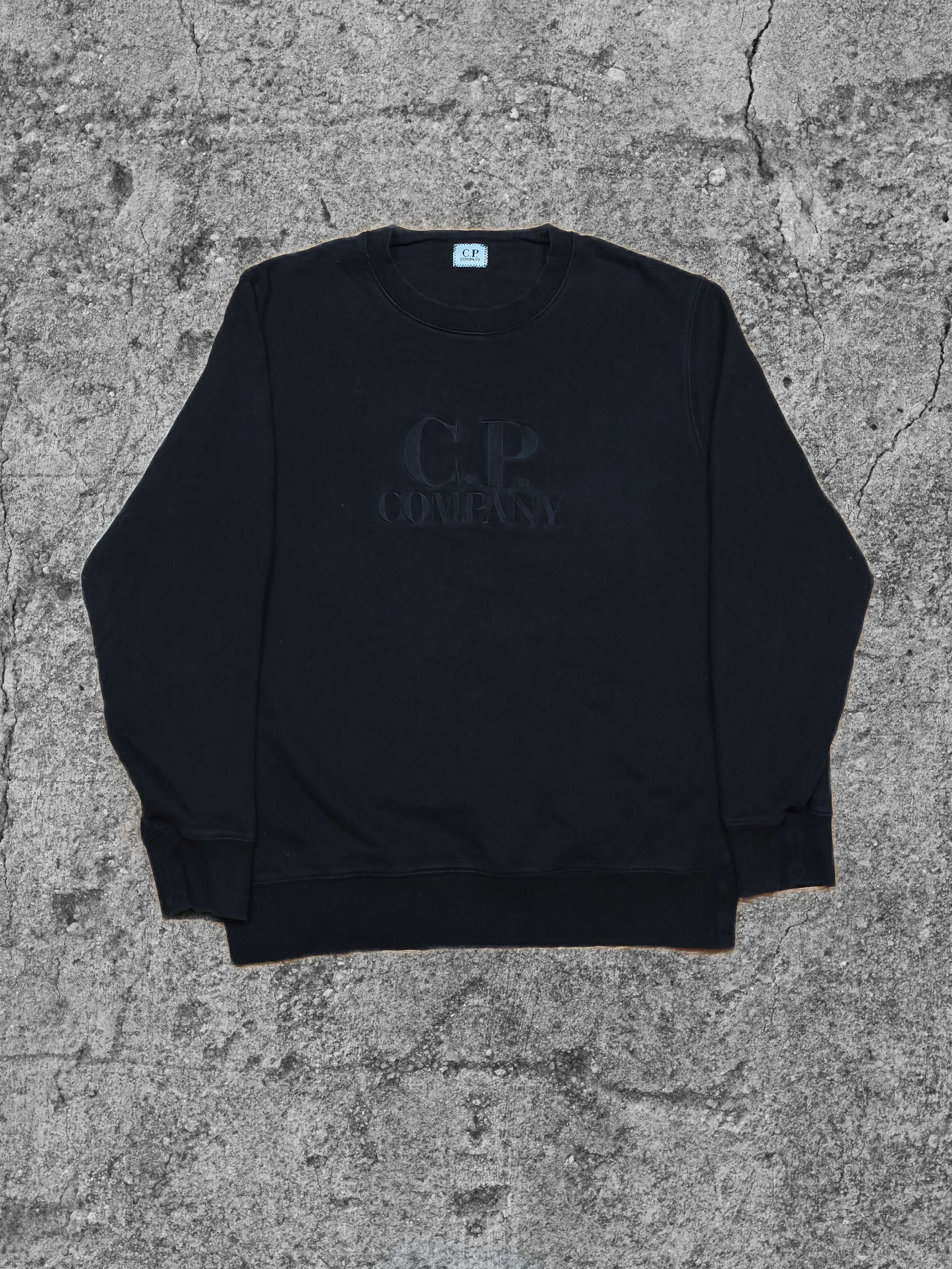 C.P. Company black c.p company crewneck with black embroidery Size US XL / EU 56 / 4 - 2 Thumbnail
