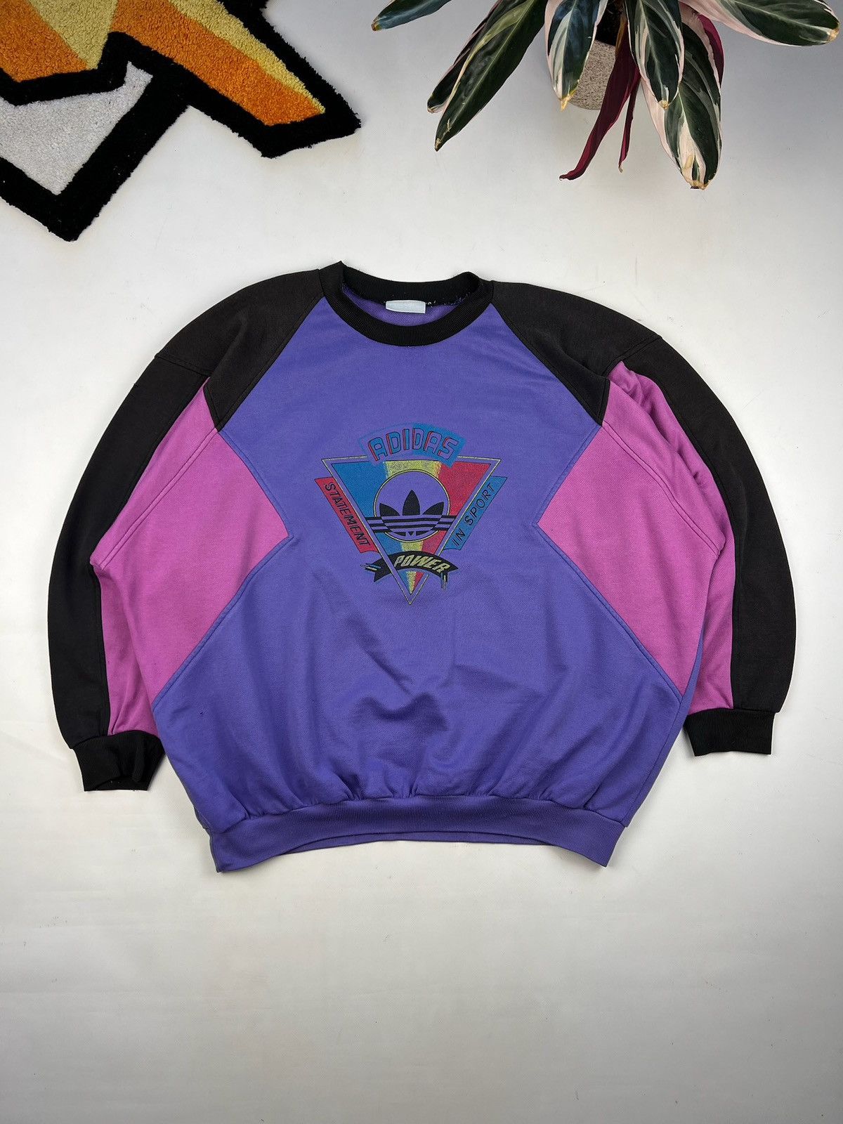 image of VTG 80's Adidas Statement Power In Sport (Xl), Men's