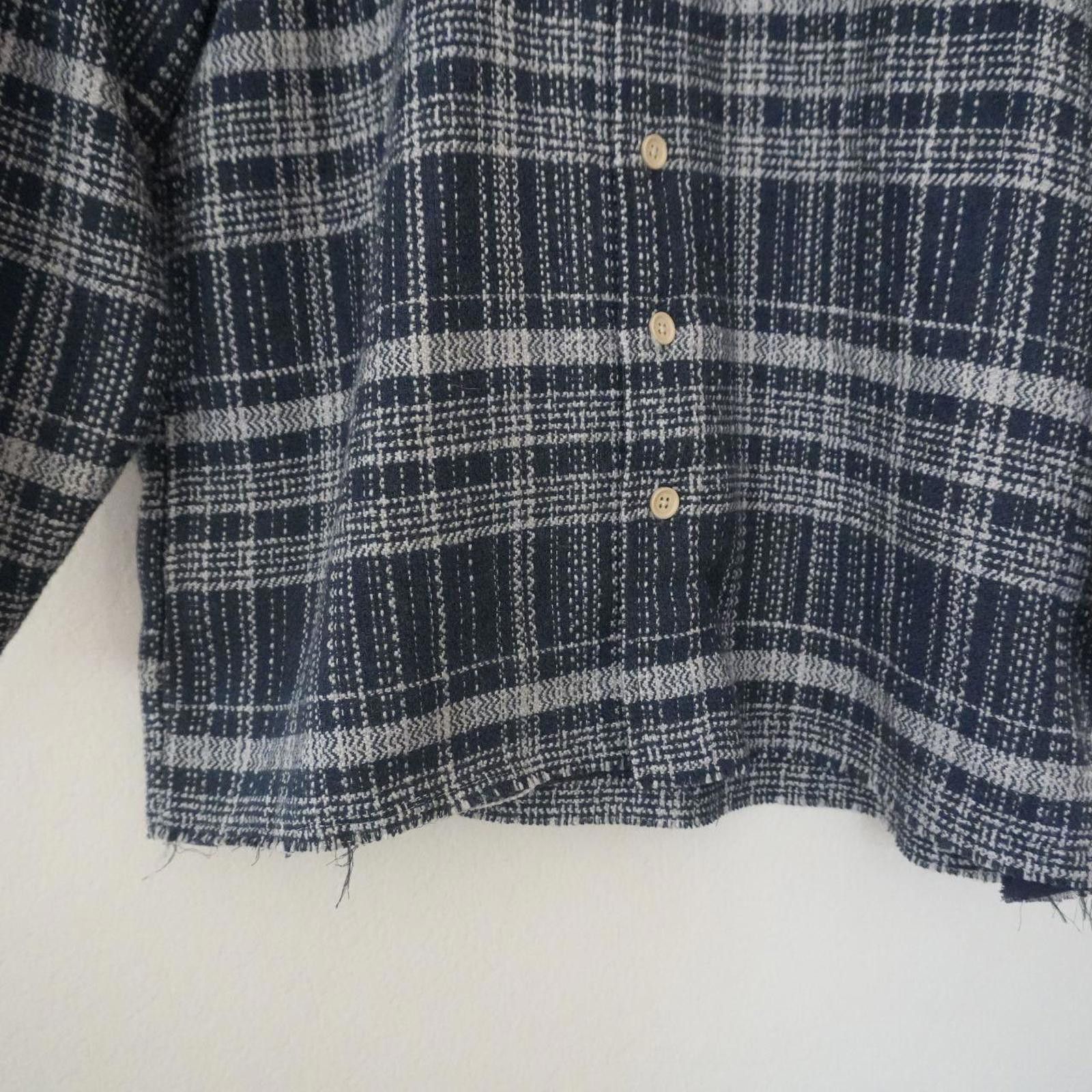 Other Common People Shacket Men's L Blue Plaid Button Up Collared Size US L / EU 52-54 / 3 - 2 Thumbnail