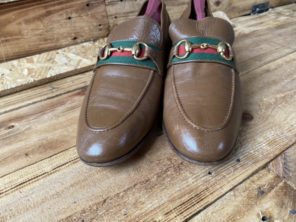 Gucci Gucci horsebit bixton 3 stripe leather loafers sz uk 7.5 Size US 8.5 / EU 41-42 - 3 Thumbnail