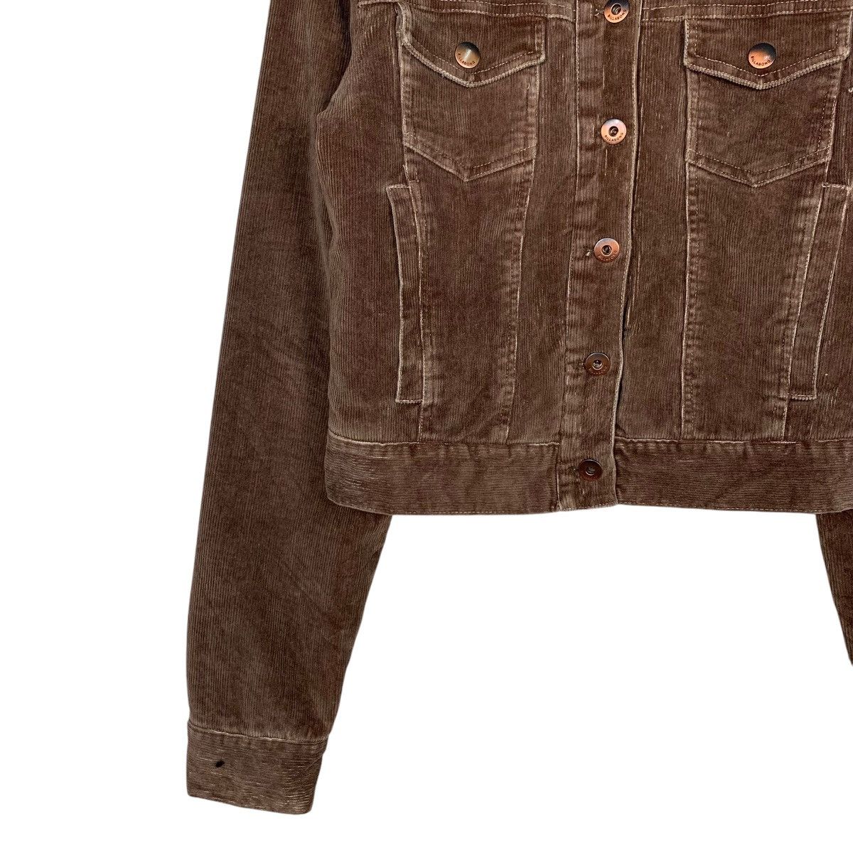Billabong BILLABONG Corduroy Jacket Women’s Crop Jacket #2157-C95 Size S / US 4 / IT 40 - 3 Thumbnail