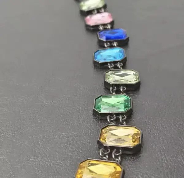 Other Colorful Gemstone Chained Belt Size ONE SIZE - 5 Thumbnail