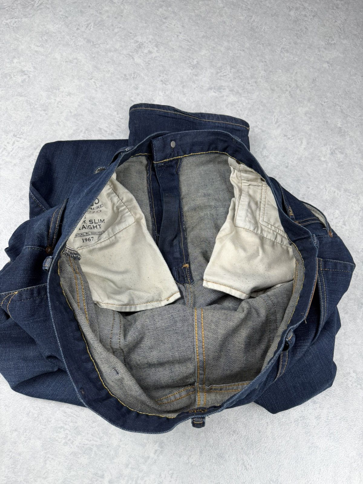 Polo Ralph Lauren Polo Ralph Lauren Varick Slim Straight Denim Jeans 40x32 Size US 40 / EU 56 - 12 Thumbnail