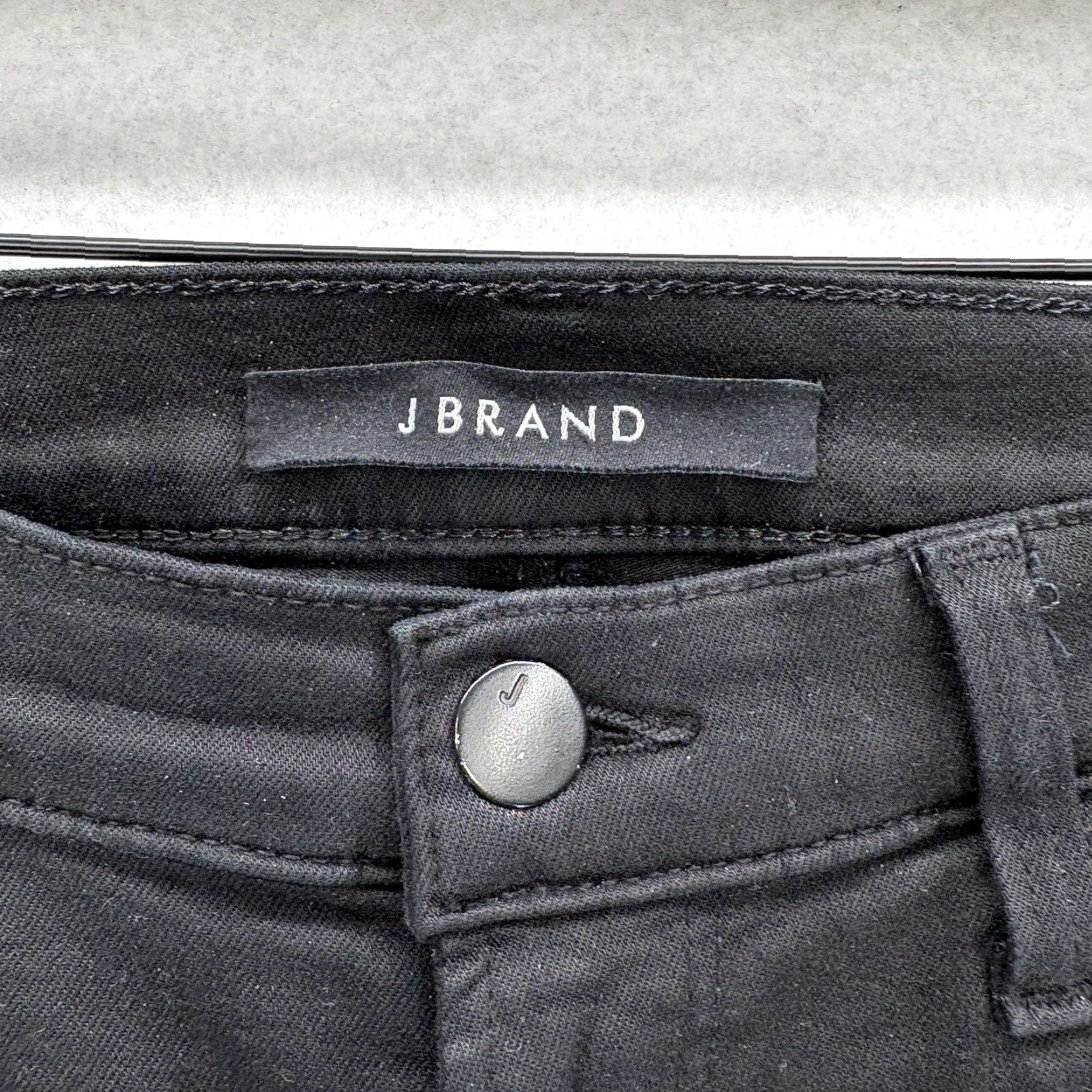 J Brand J Brand Maria High Rise Skinny Jeans Womens 27 Black Stretch Denim Slim Preppy Size 27" / US 4 / IT 40 - 4 Thumbnail