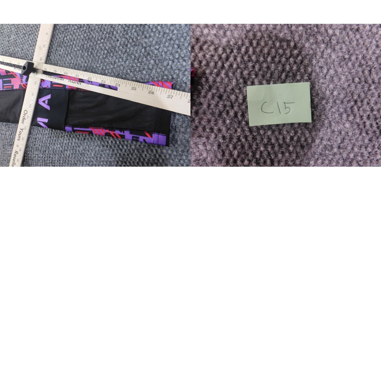 Puma PUMA Leggings Women Small Purple XTG Stretch Performance Active Running & Jogging Athletic Compression Knit Straight Inseam 27 in Stars Size 42" / US 20 - 8 Thumbnail
