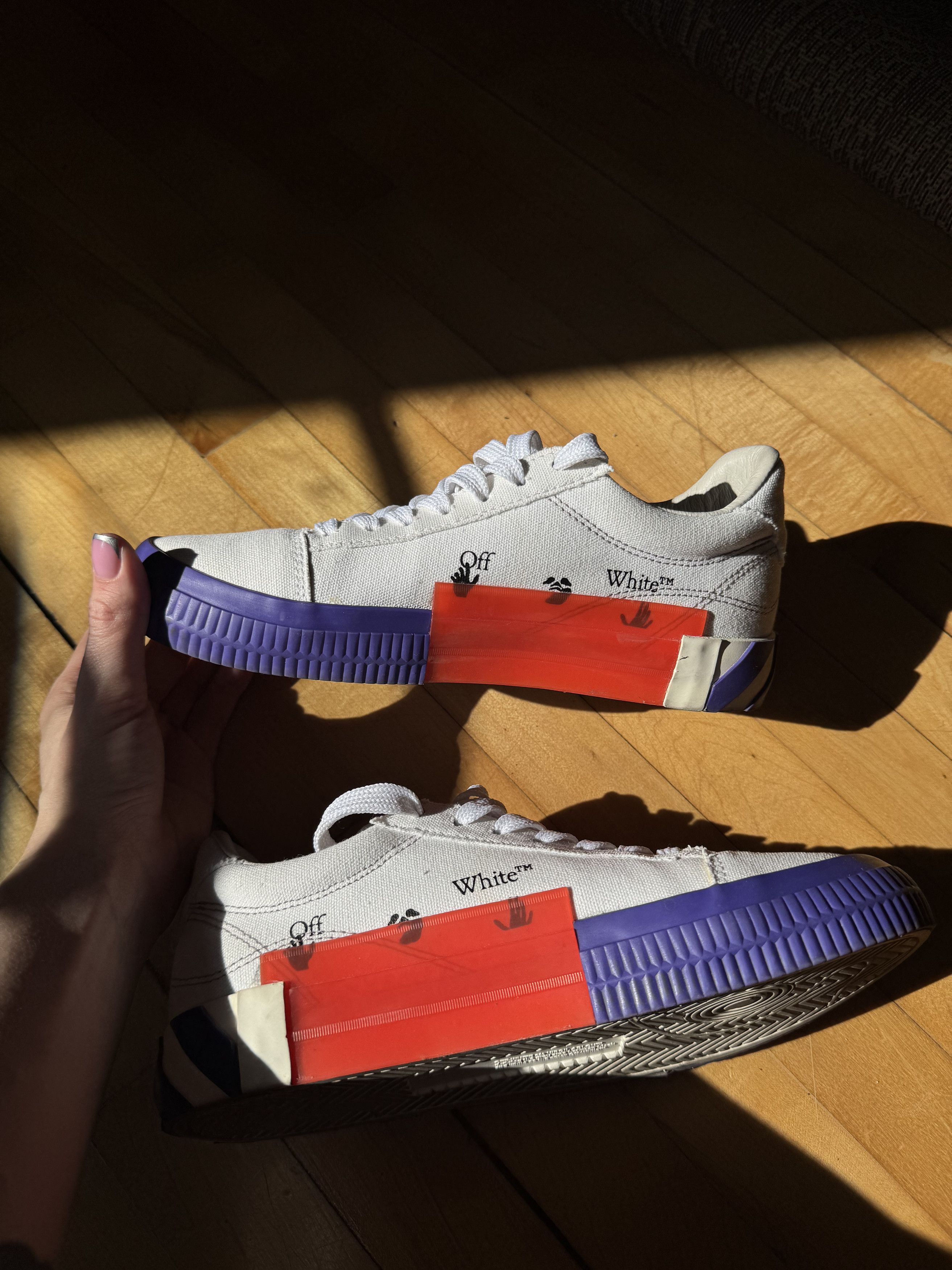 Off-White Off- White Violet Vulcanized Sneakers Size US 8 / IT 38 - 5 Thumbnail