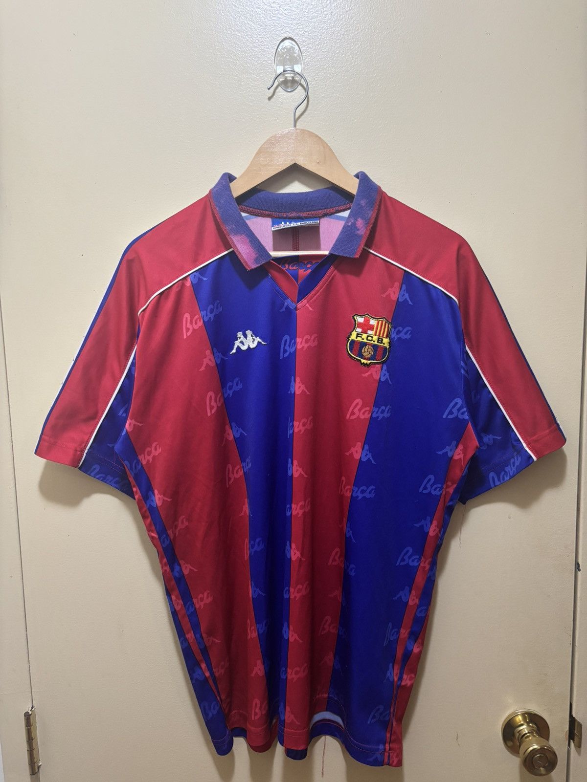 Kappa Fc barcelona 1992 Home jersey Size US L / EU 52-54 / 3 - 1 Thumbnail