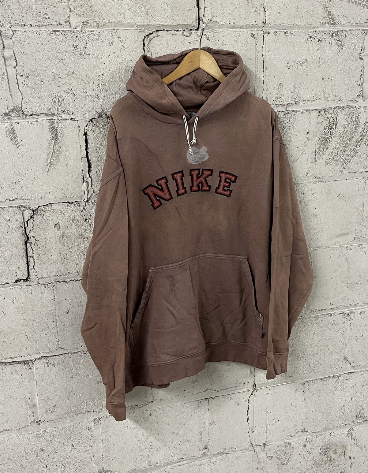 Nike Sun faded thrashed vintage Nike spell out hoodie rare hype Size US XXL / EU 58 / 5 - 1 Thumbnail