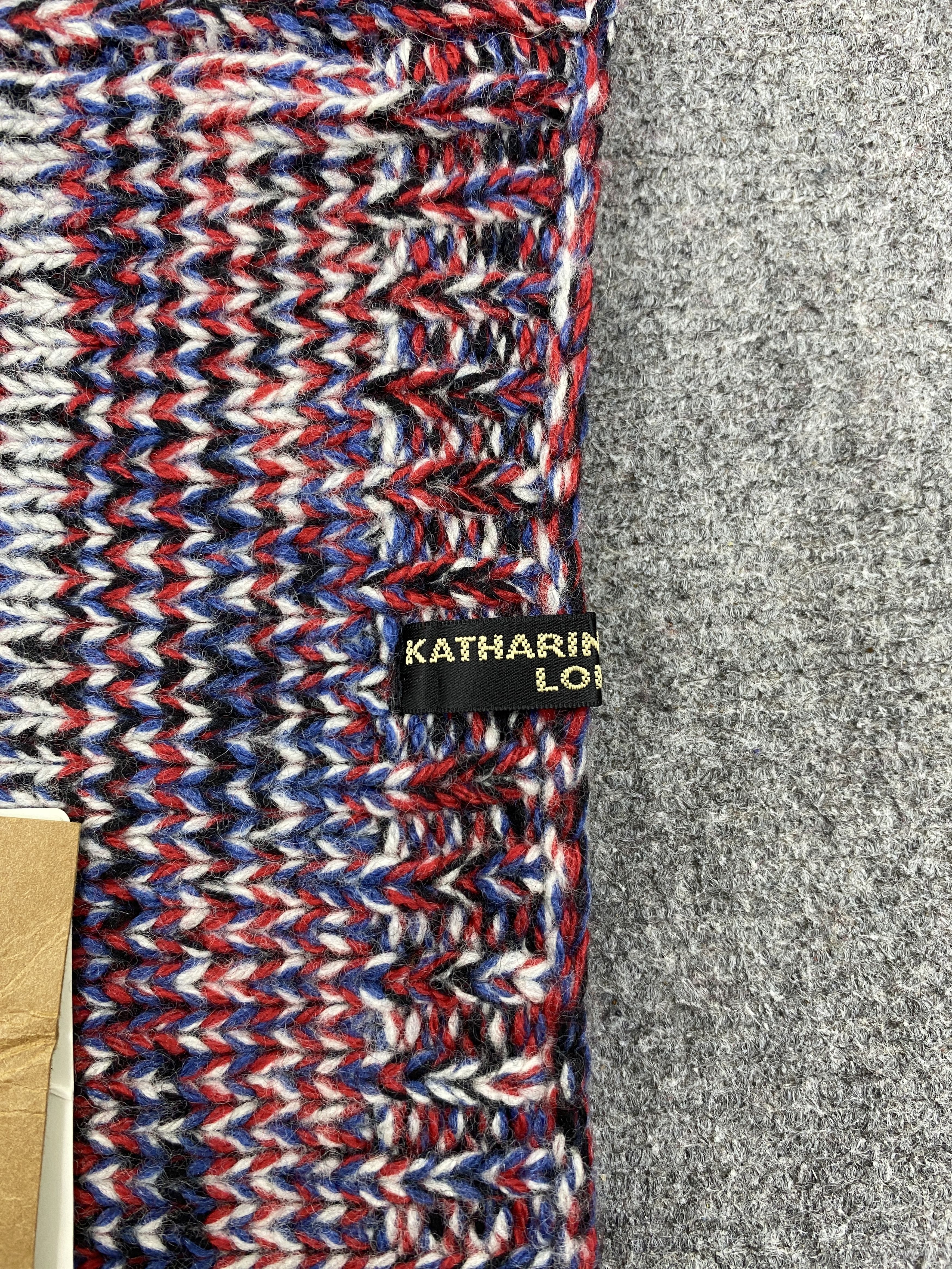 Katharine Hamnett London Vintage Katharine Hamnett Scarf Muffler Wool Knitted SC0255 Size ONE SIZE - 7 Thumbnail