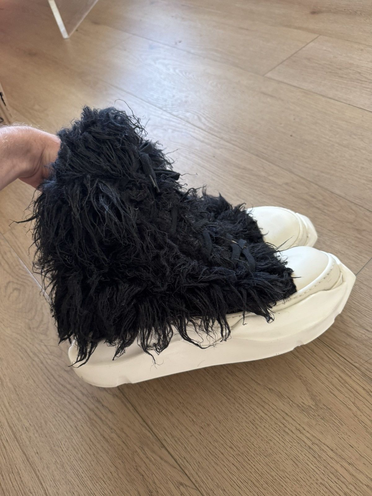 Rick Owens Rare Fur Ramones Abstract | Grailed