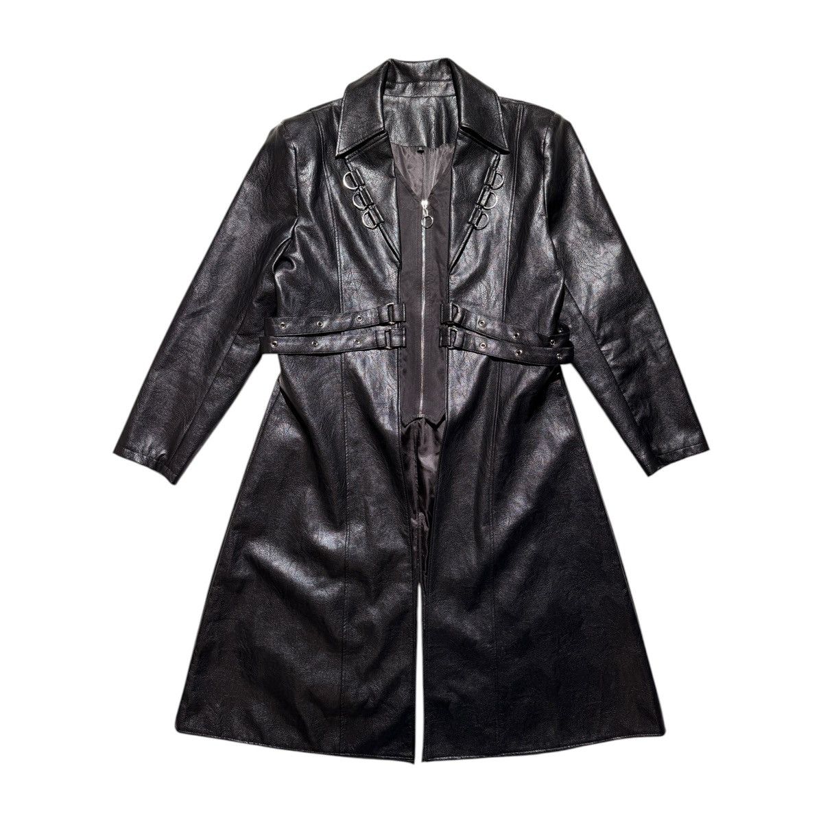 Genuine Leather Harness Leather trench coat Size US XL / EU 56 / 4 - 1 Thumbnail