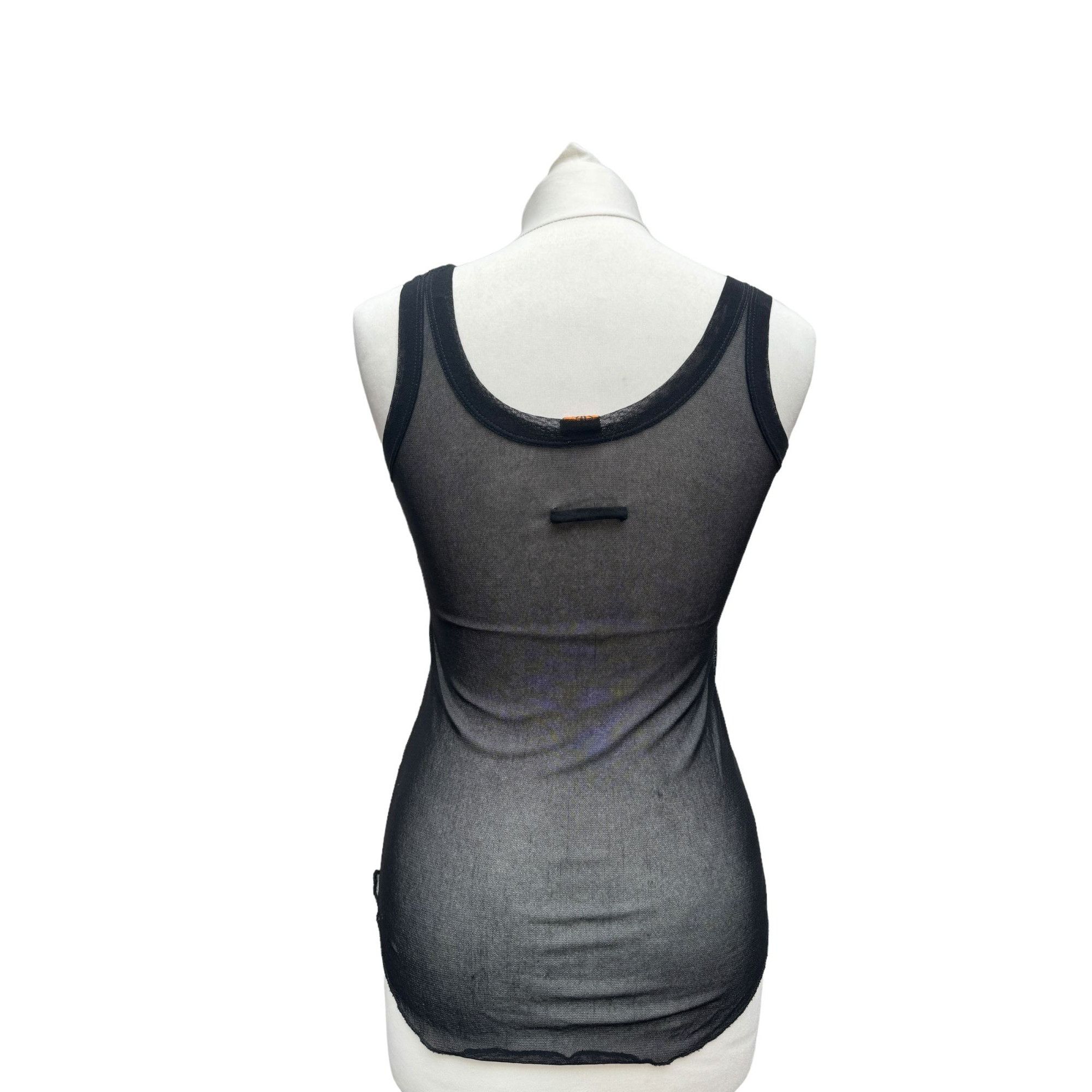 Jean Paul Gaultier Vintage Black Nylon Tank Top Size L / US 10 / IT 46 - 3 Thumbnail