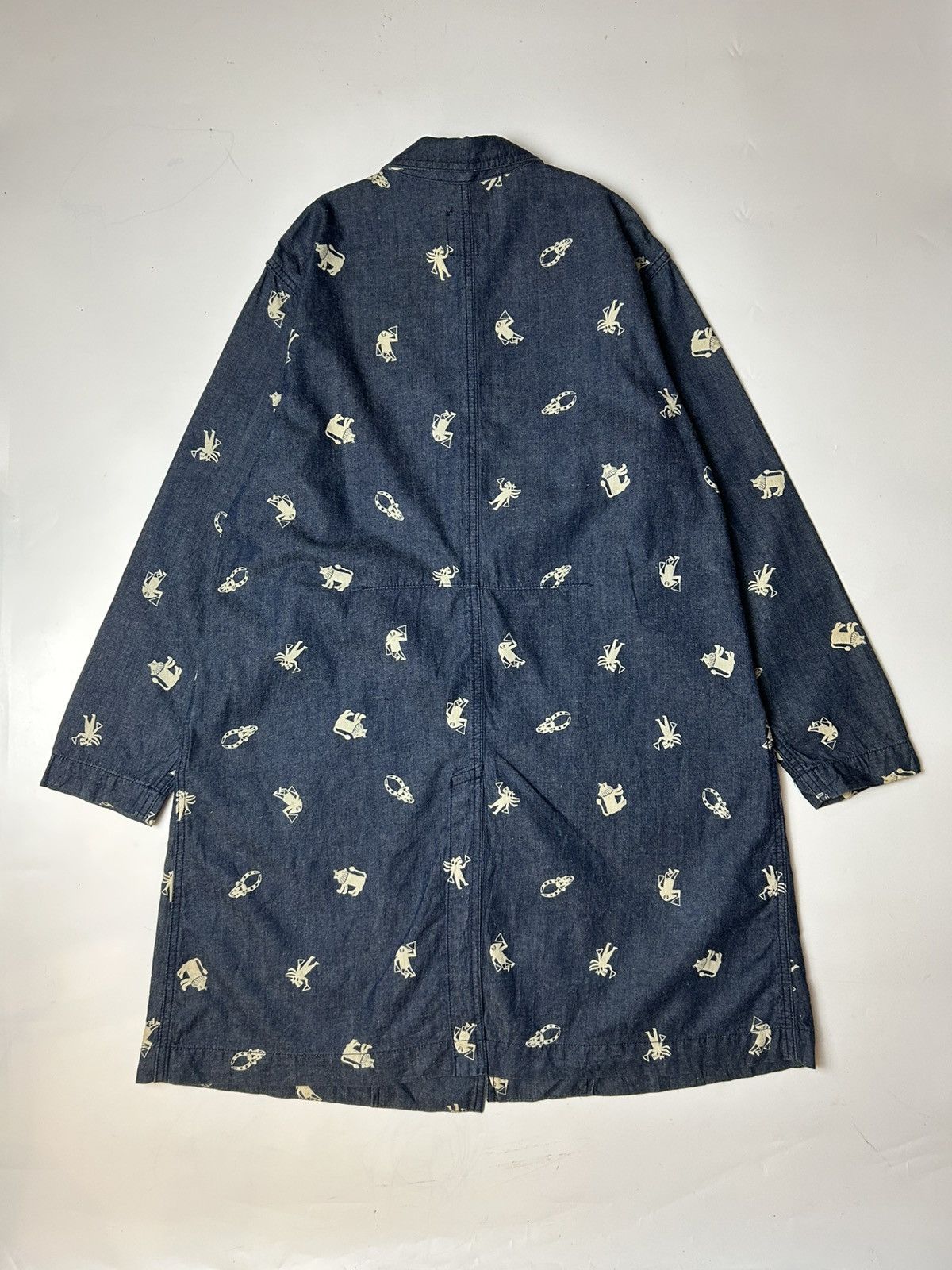 Designer × Issey Miyake × Ne-Net NE-NET DENIM STYLE LONG COAT Size S / US 4 / IT 40 - 4 Thumbnail