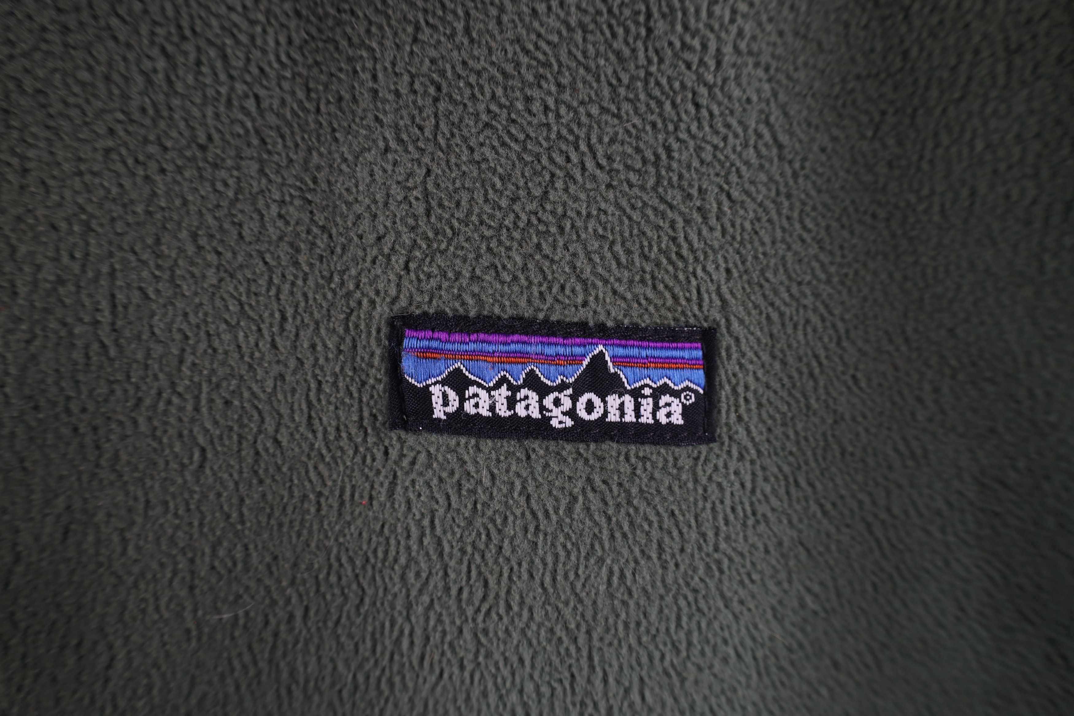 Patagonia Vintage Patagonia Synchilla Spell Out Fleece Jacket Green Size US L / EU 52-54 / 3 - 5 Thumbnail