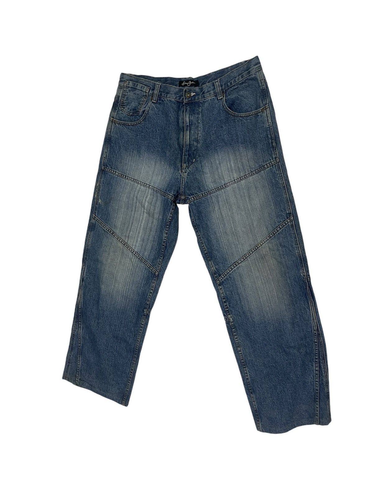 Sean John sean john baggy jeans loose cut rare design Size US 36 / EU 52 - 2 Thumbnail