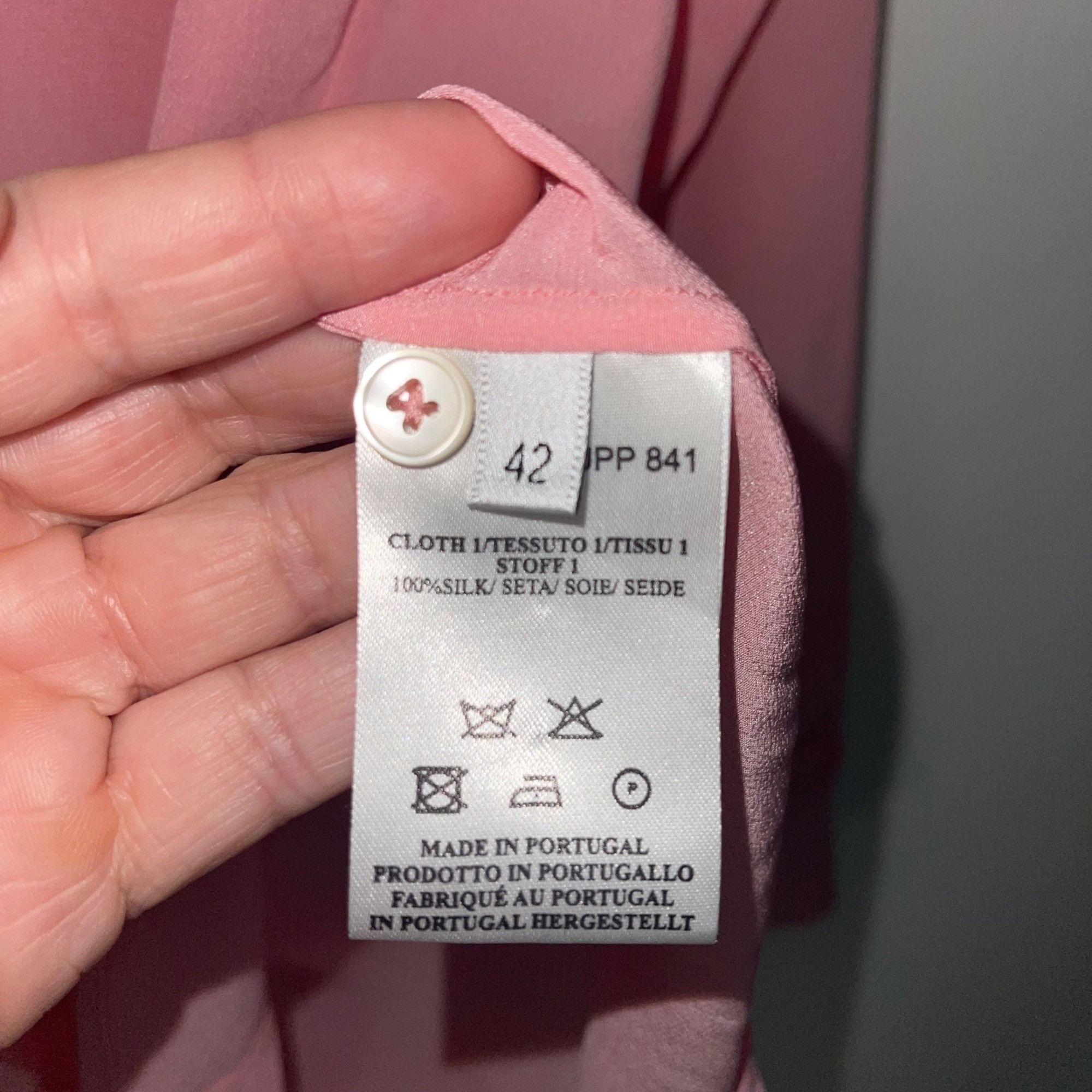 Paul Smith Paul Smith Womens Blouse Size 42 Pink Ruffle Trim Size M / US 6-8 / IT 42-44 - 8 Thumbnail
