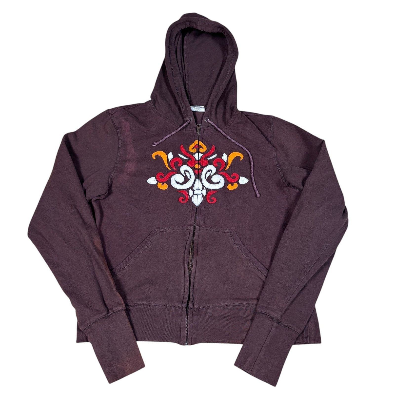 Affliction vintage y2k 2000s floral swirl brown zip up hoodie womens XL Size XL / US 12-14 / IT 48-50 - 1 Thumbnail