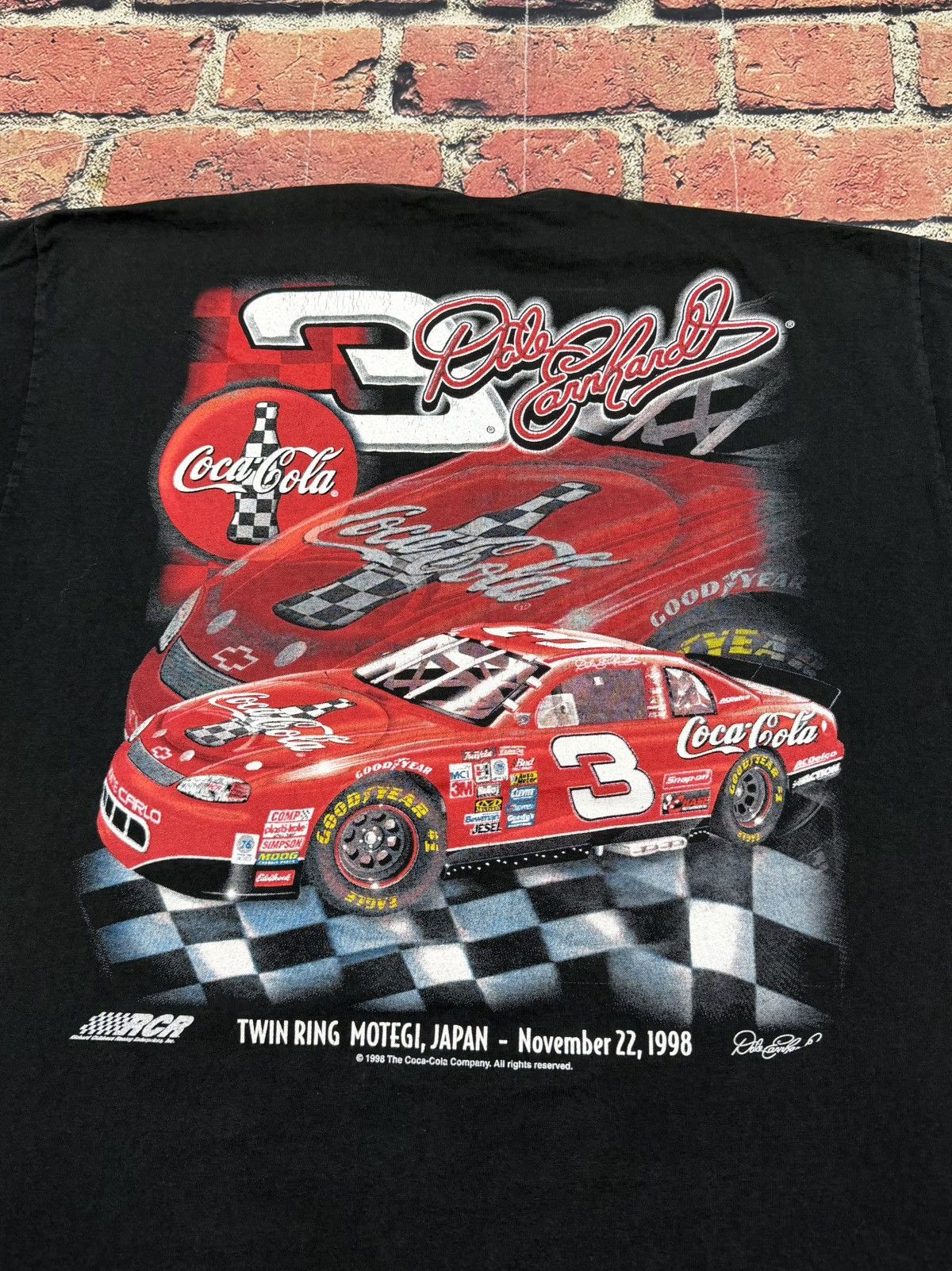 NASCAR Vintage Dale Earnhardt Coca Cola Motegi Japan 1998 T Shirt Size US L / EU 52-54 / 3 - 3 Thumbnail