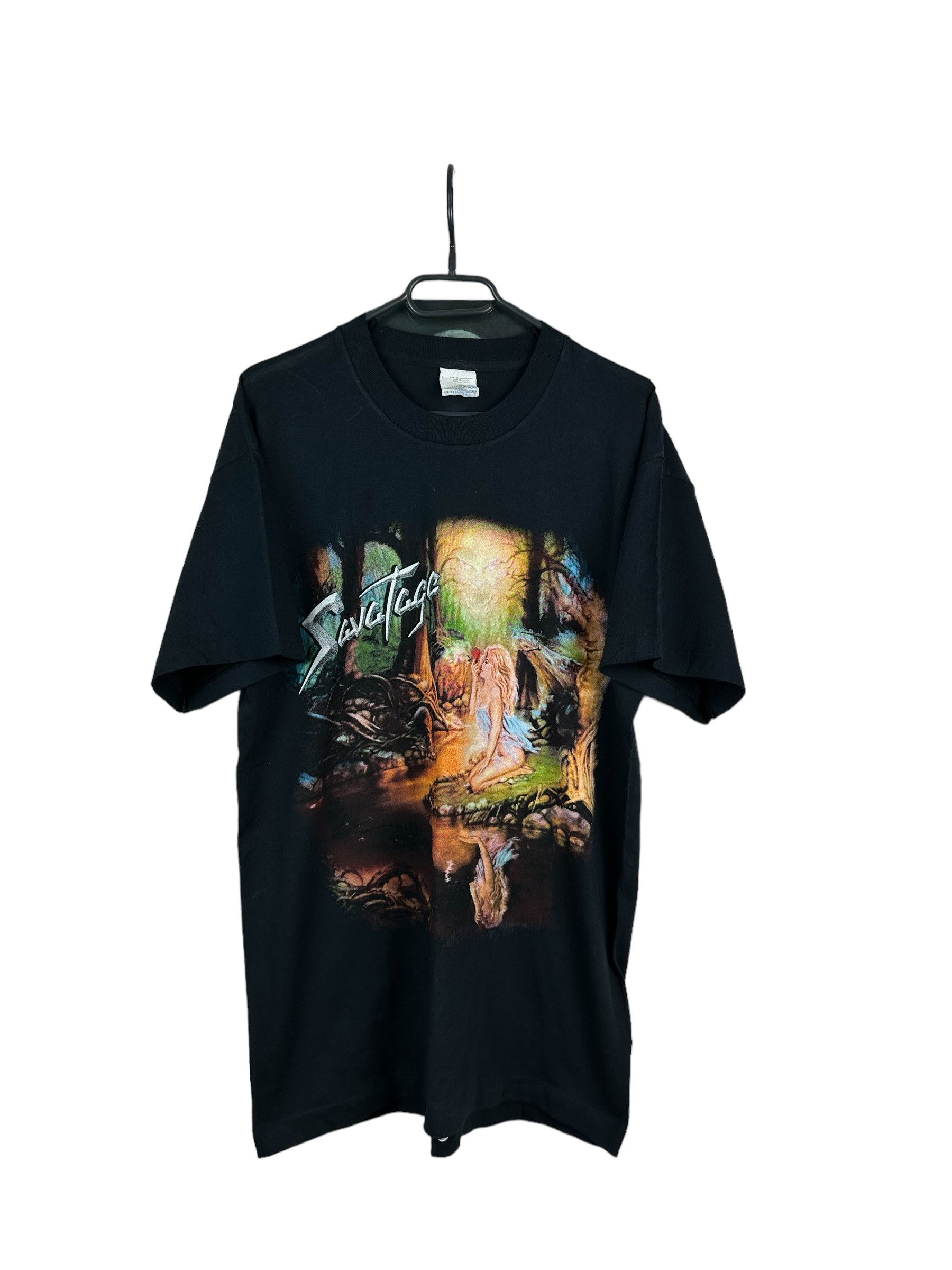 Band Tees × Vintage Vintage 90's Deadstock Savatage Band Shirt Metal Tee Rare Size US L / EU 52-54 / 3 - 1 Thumbnail