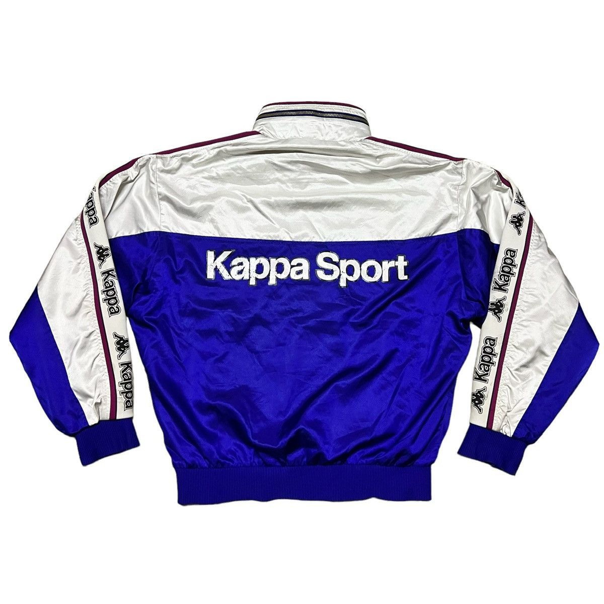Kappa Vintage Kappa Side Tape Big Logo Zipper Sweater Size US L / EU 52-54 / 3 - 2 Thumbnail