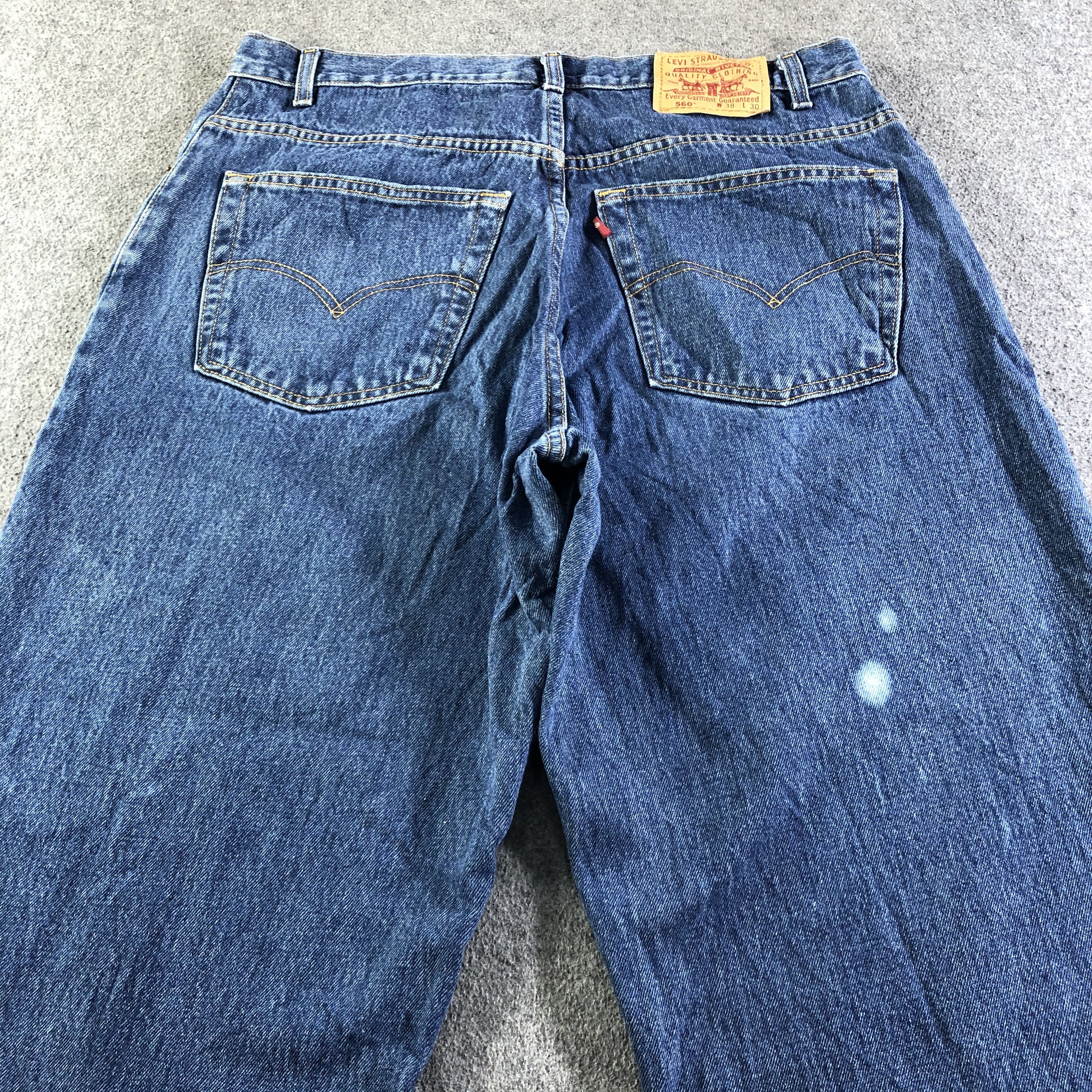 Levi's × Vintage 90s Vintage Blue Wash Levis 560 Jeans-J4482 Size US 36 / EU 52 - 4 Thumbnail
