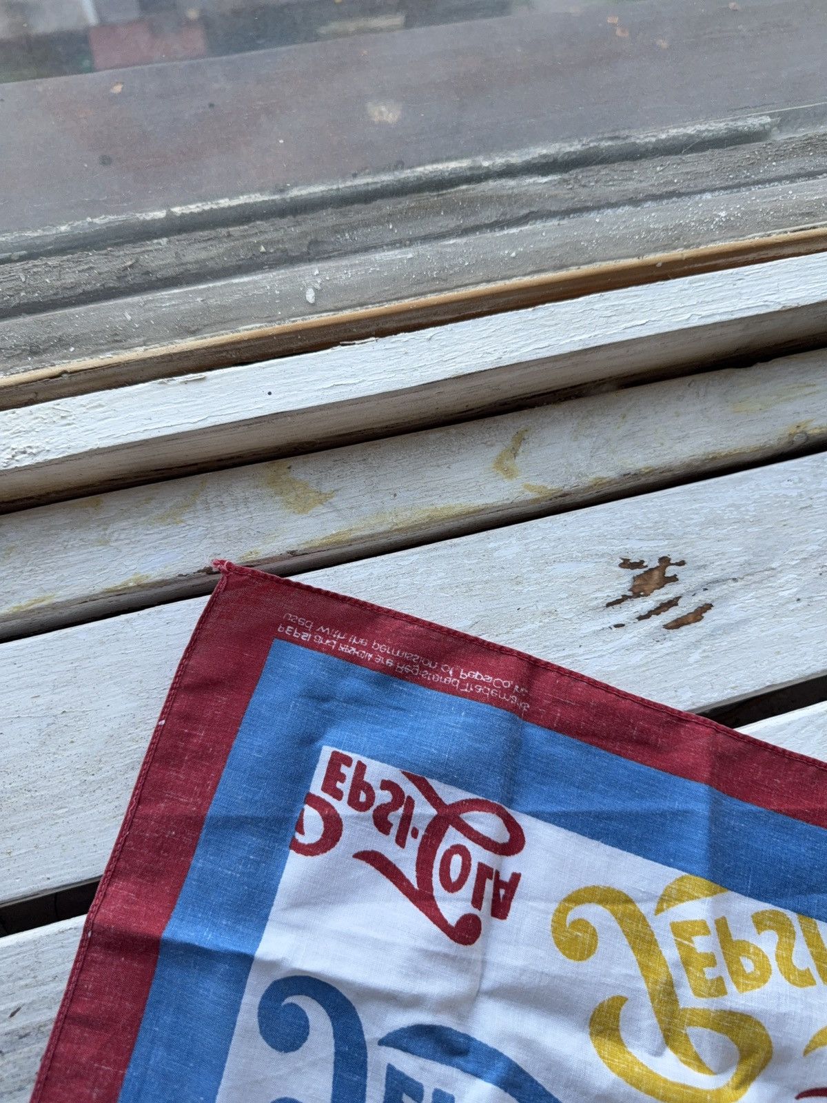 Coca Cola × Pepsi × Vintage Vintage Pepsi Cola Logo Bandana Handkerchief USA 1993 Promo Size ONE SIZE - 3 Thumbnail