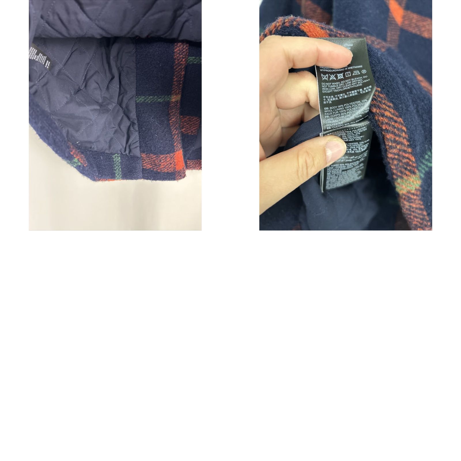Superdry Superdry The Co Lamber Plaid Wool Polyester Jacket Women's 4 Blue Red Green중 Size S / US 4 / IT 40 - 10 Thumbnail