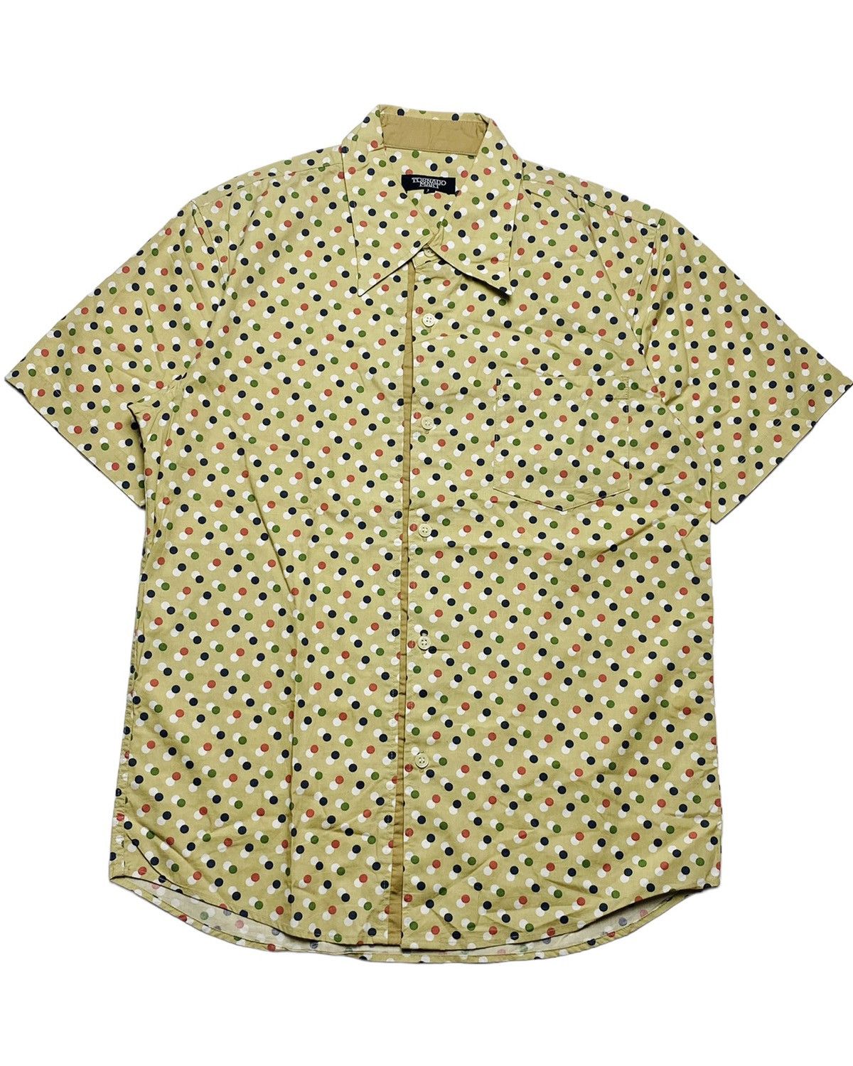 If Six Was Nine 2000s Tornado Mart - Micro Polka Button Shirt Size US M / EU 48-50 / 2 - 1 Thumbnail