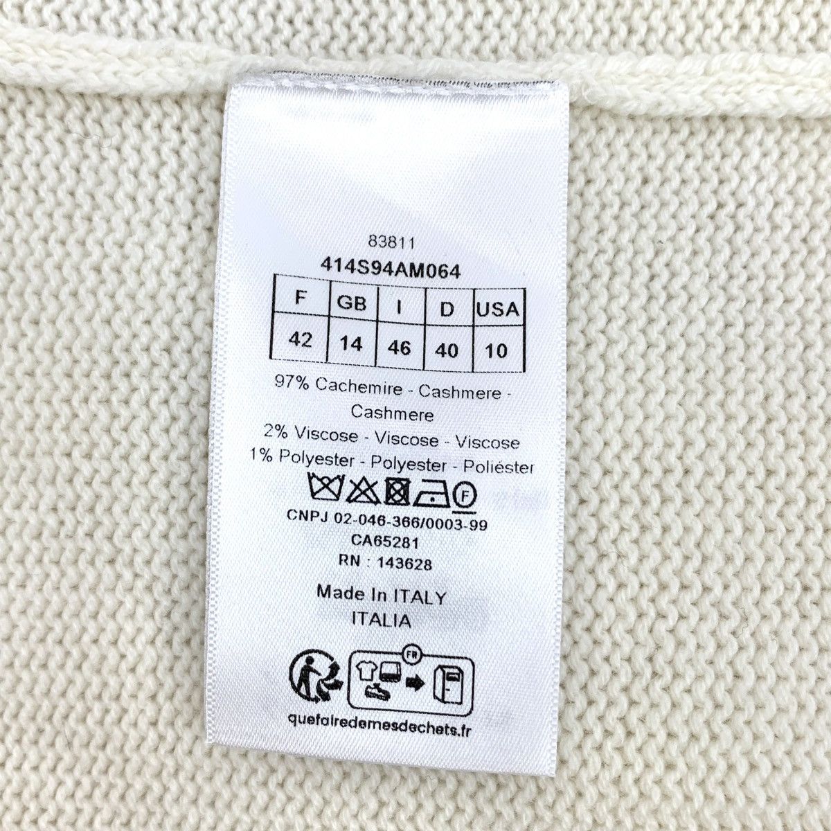 Dior Dior Star Logo Letter Intarsia Cashmere Knit Sweater K26WX Size L / US 10 / IT 46 - 7 Thumbnail