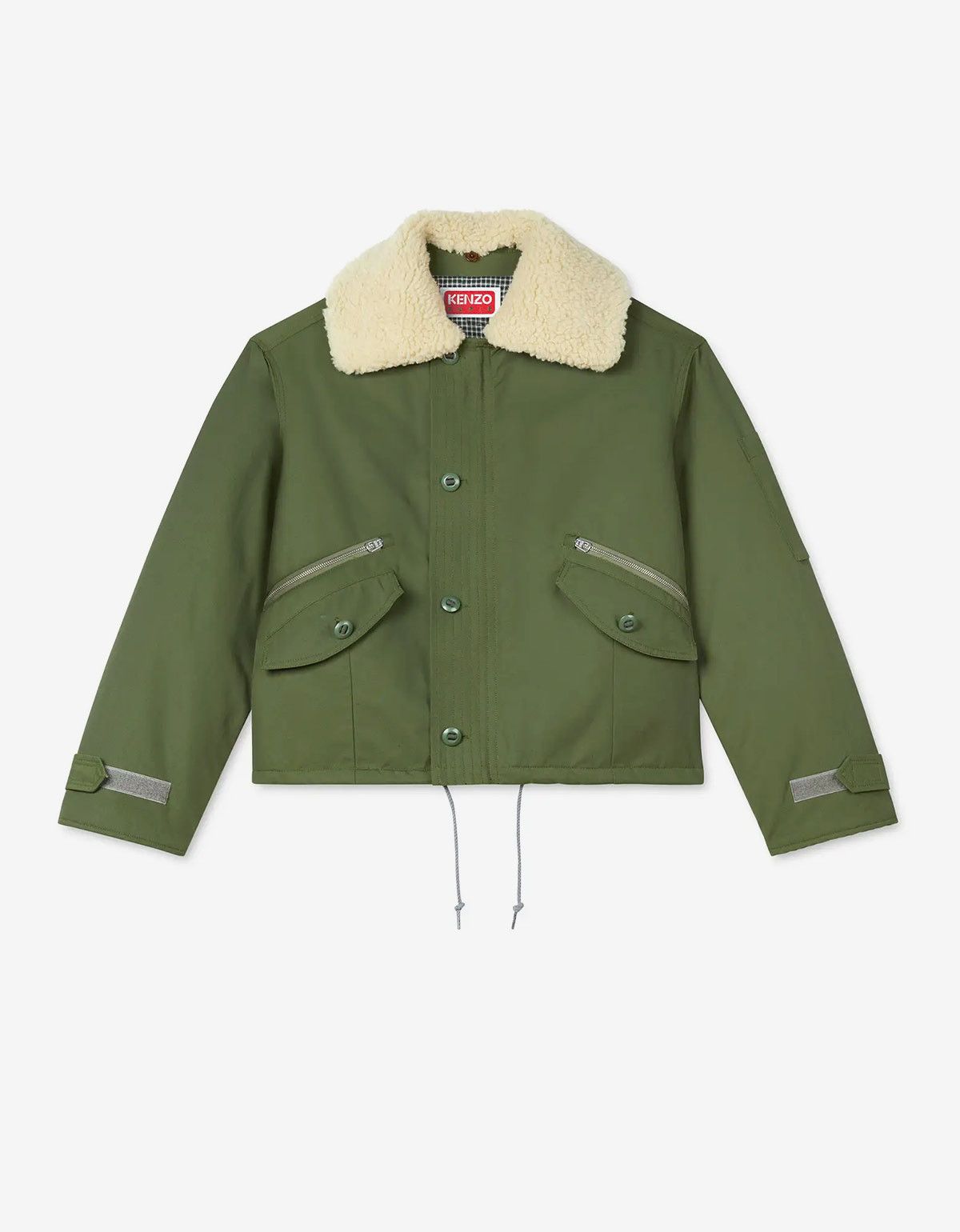 Kenzo Kenzo Green Army Flight Jacket Size US L / EU 52-54 / 3 - 1 Thumbnail