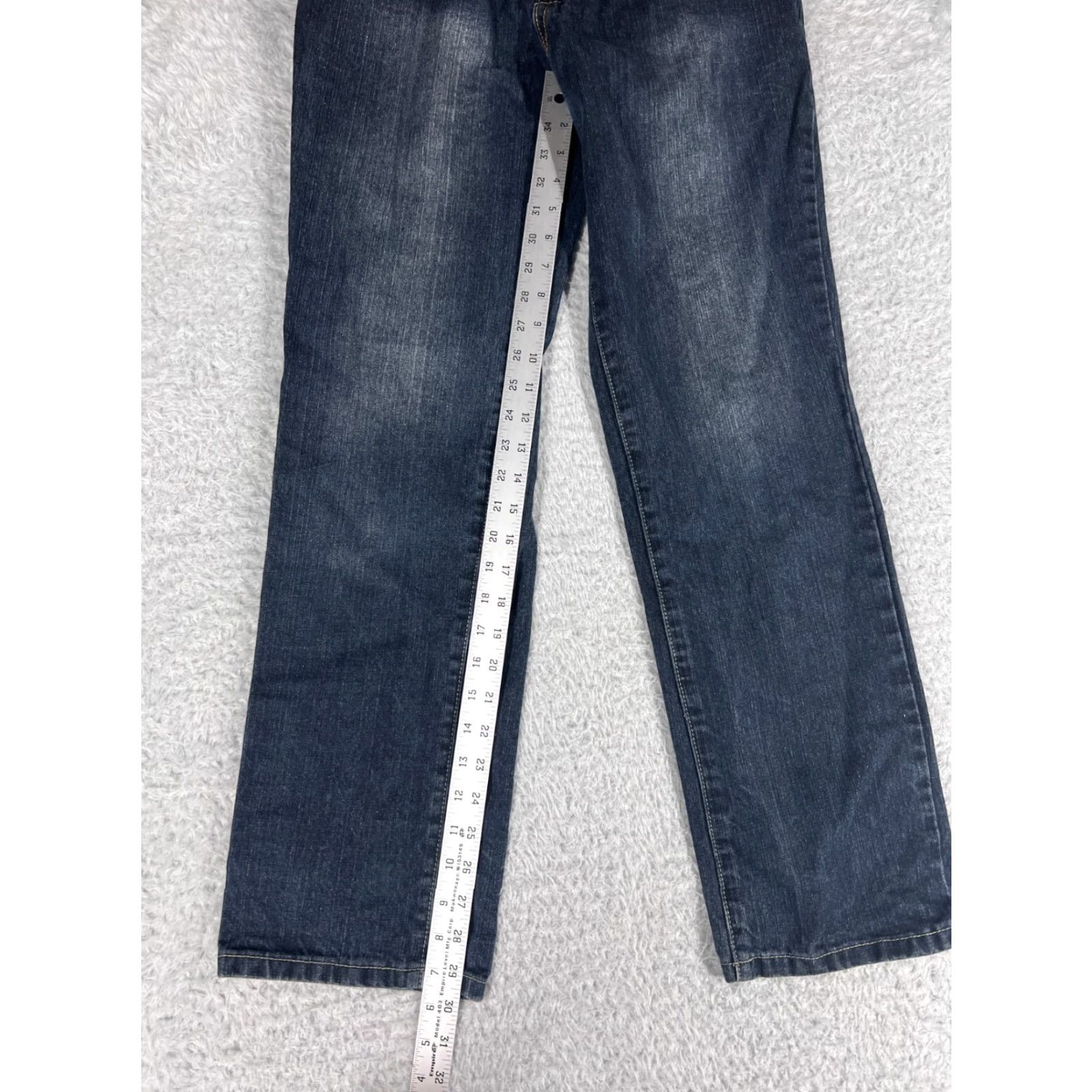 Denime Raiders Jeans Co Pants Womens Mid Blue Denim Jeans 30 Inseam 30 Dark Wash Cotton 5-Pocket Rise Mid Size 40" / US 18 - 7 Thumbnail
