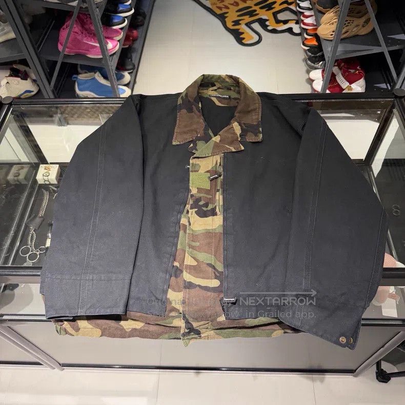 Balenciaga Balenciaga Camouflage Patchwork Jacket Size US S / EU 44-46 / 1 - 1 Thumbnail