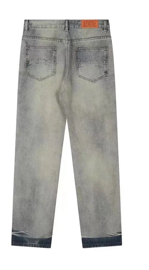 VIBE Retro street heavyweight star print wide leg jeans Size US 34 / EU 50 - 2 Thumbnail