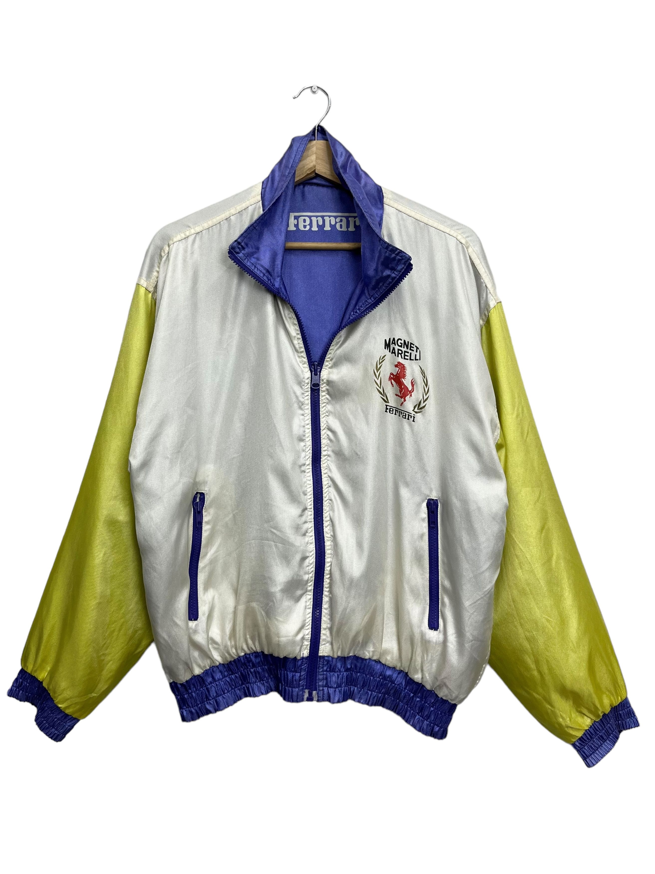 Ferrari 🔥Vintage 80’s FERRARI Nylon Reversible Windbreaker Jacket Size US M / EU 48-50 / 2 - 4 Thumbnail