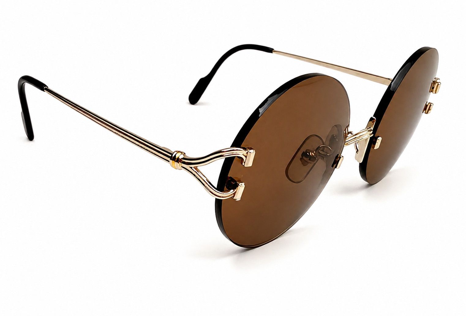 Cartier Vintage Cartier C-Decor Gold Sunglasses Size ONE SIZE - 9 Thumbnail