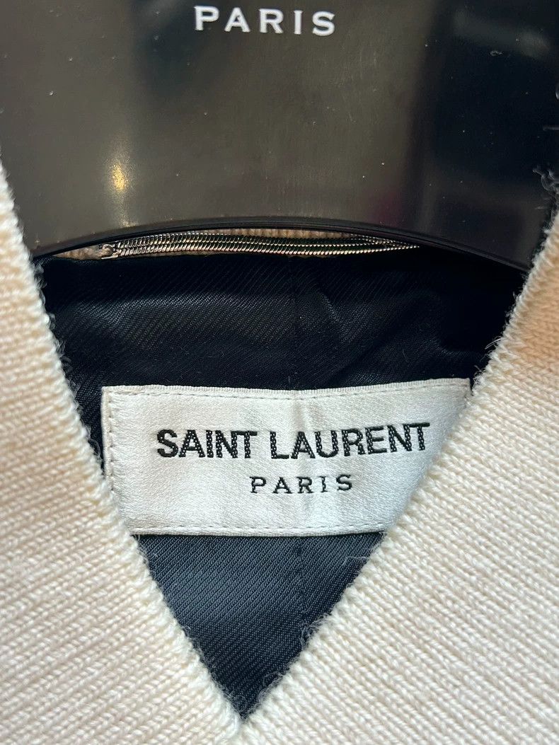 Yves Saint Laurent saint Laurent22fw genuine white wool patchwork leather Tedd Size US M / EU 48-50 / 2 - 2 Thumbnail