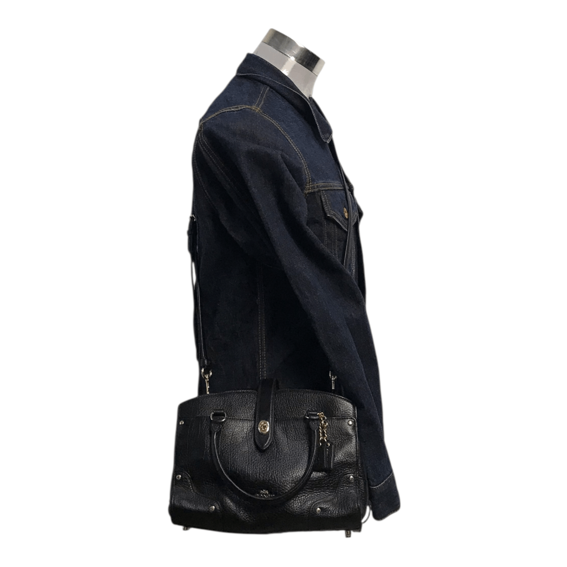 Coach Coach Leather Black Sling/Tote Bag Size ONE SIZE - 1 Thumbnail
