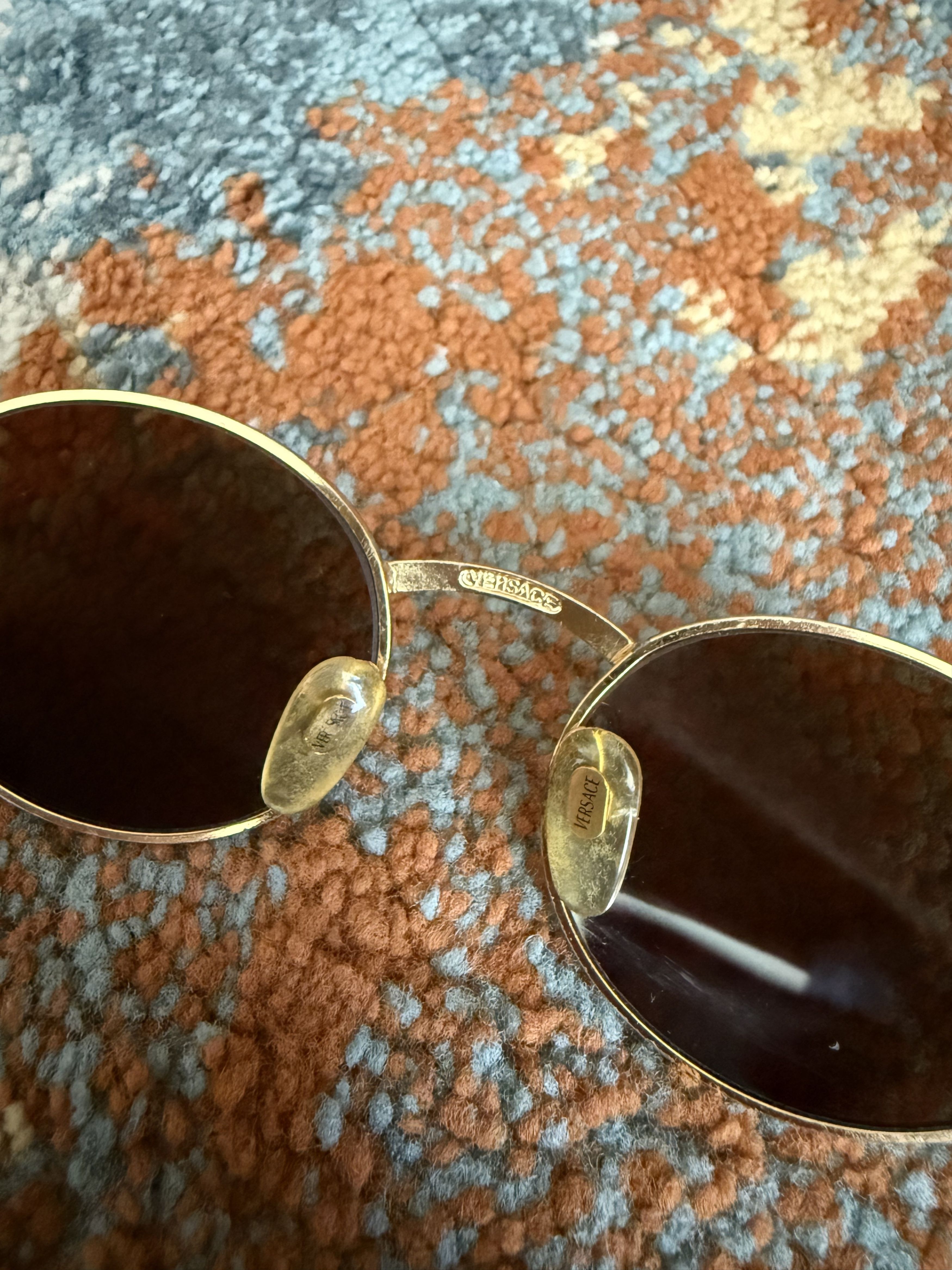 Versace Gianni Versace Mod S60 Vintage 90s Medusa Greek Key Size ONE SIZE - 3 Thumbnail