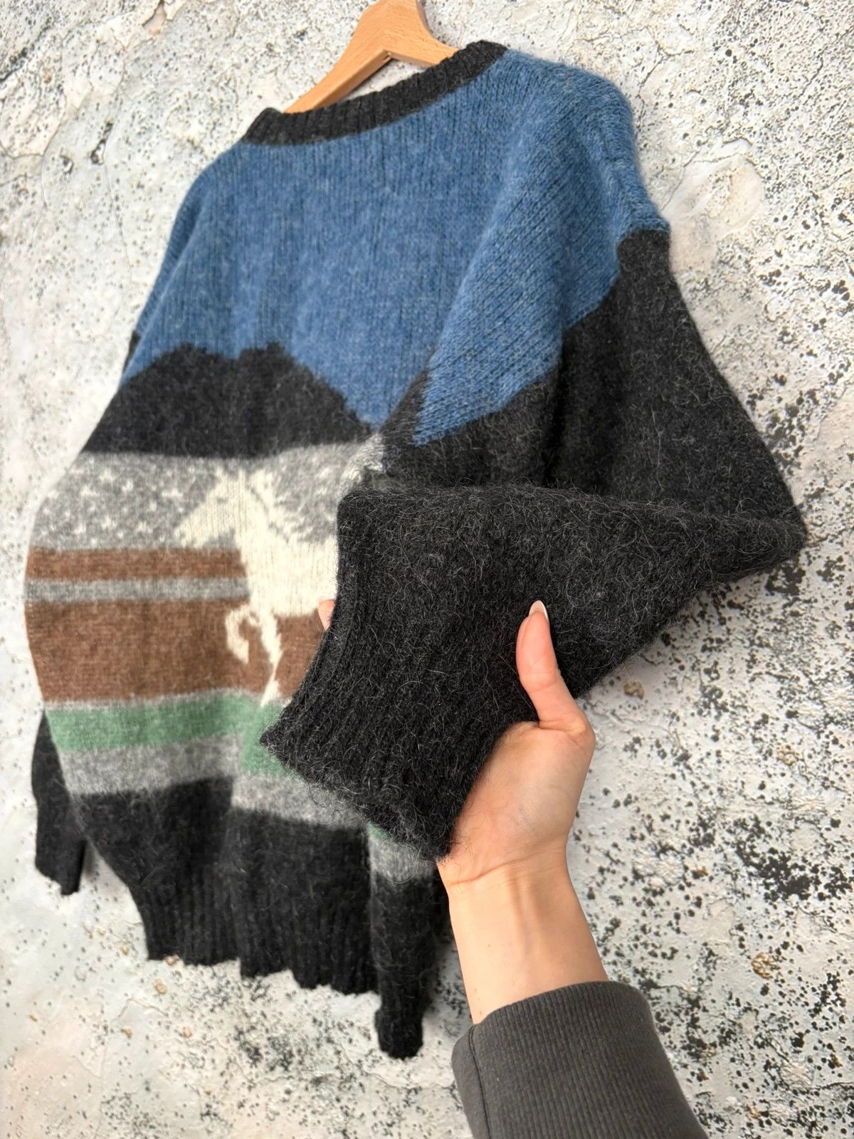 Vintage Vintage Iceland Sweater Avant Garde Handmade Archive 90s Size US XL / EU 56 / 4 - 3 Thumbnail