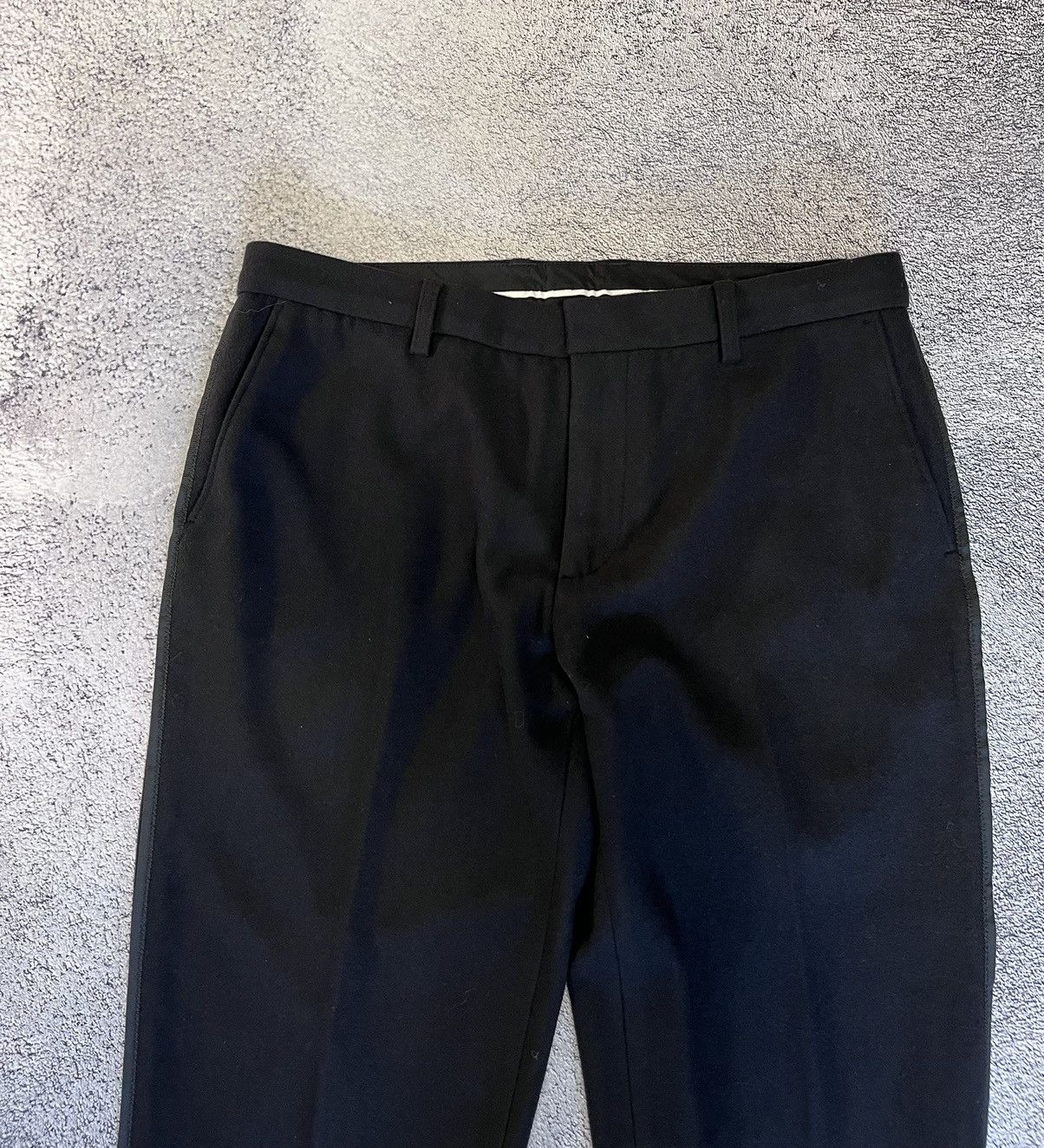 Emporio Armani Emporio Armani Mens Pants Trousers Lana Wool Black Size 50 Size US 33 - 2 Thumbnail