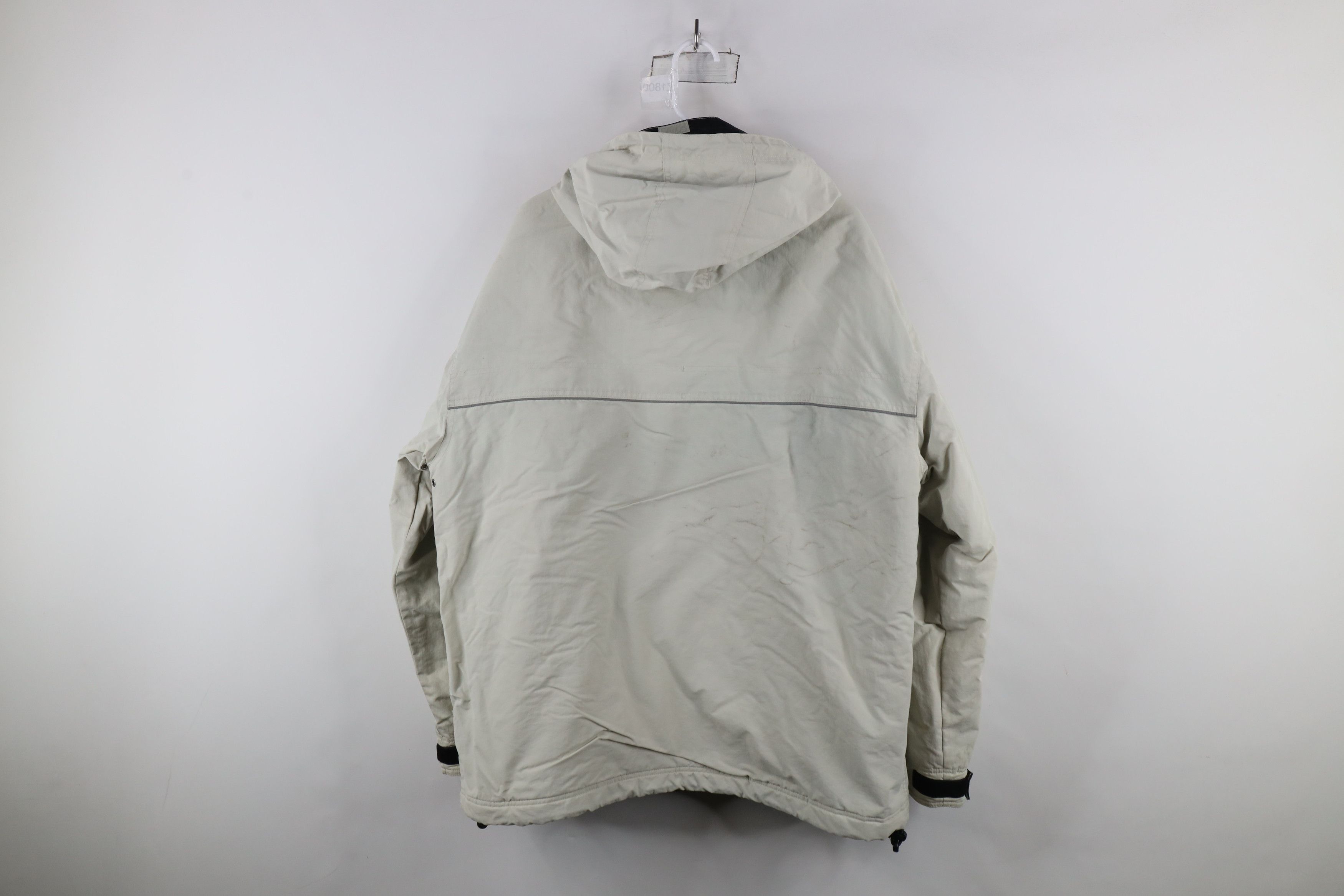 Gap × Vintage Vintage 90s Y2K Gap Lined Full Zip Hooded Jacket Beige Size US XL / EU 56 / 4 - 13 Thumbnail